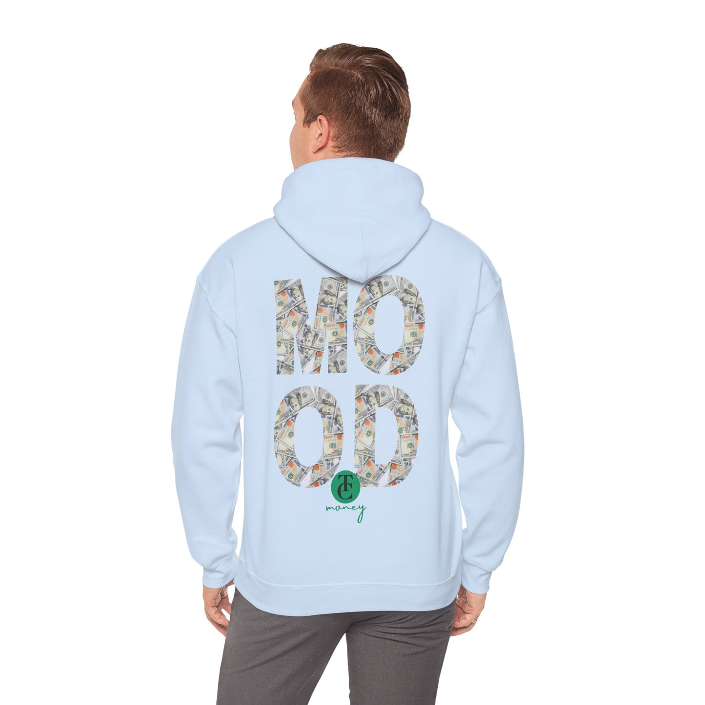 Trendy Hooded Sweatshirt - 'MOOD' Graphic, Comfortable Streetwear, Gift for Friends, Cozy Lounge Wear, Casual Outfit