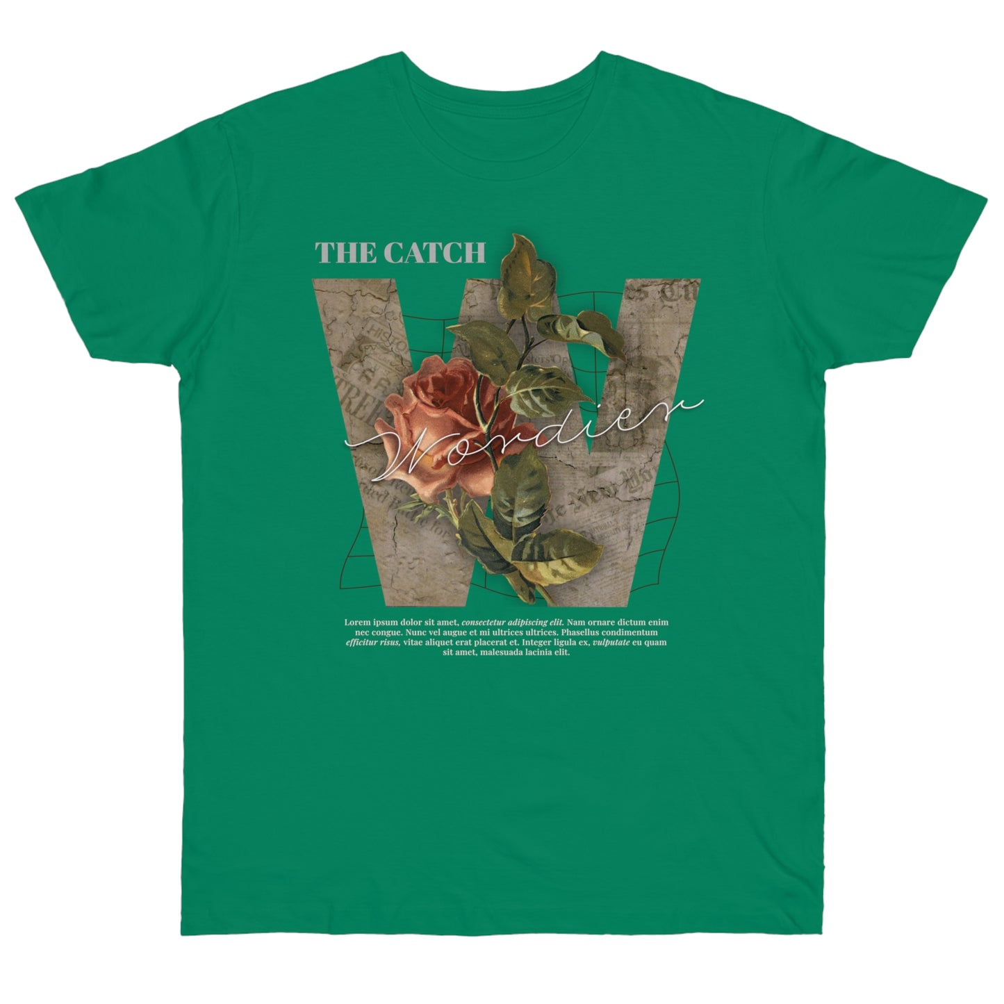 Wonder Floral Single Jersey T-Shirt - Vintage Aesthetic - THE CATCH