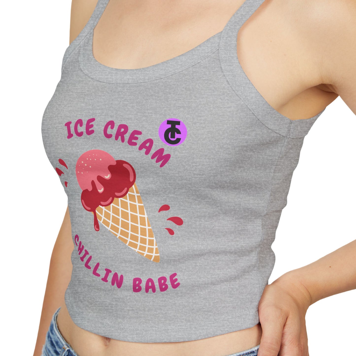 Ice Cream Chillin Babe Tank Top, Summer Fashion