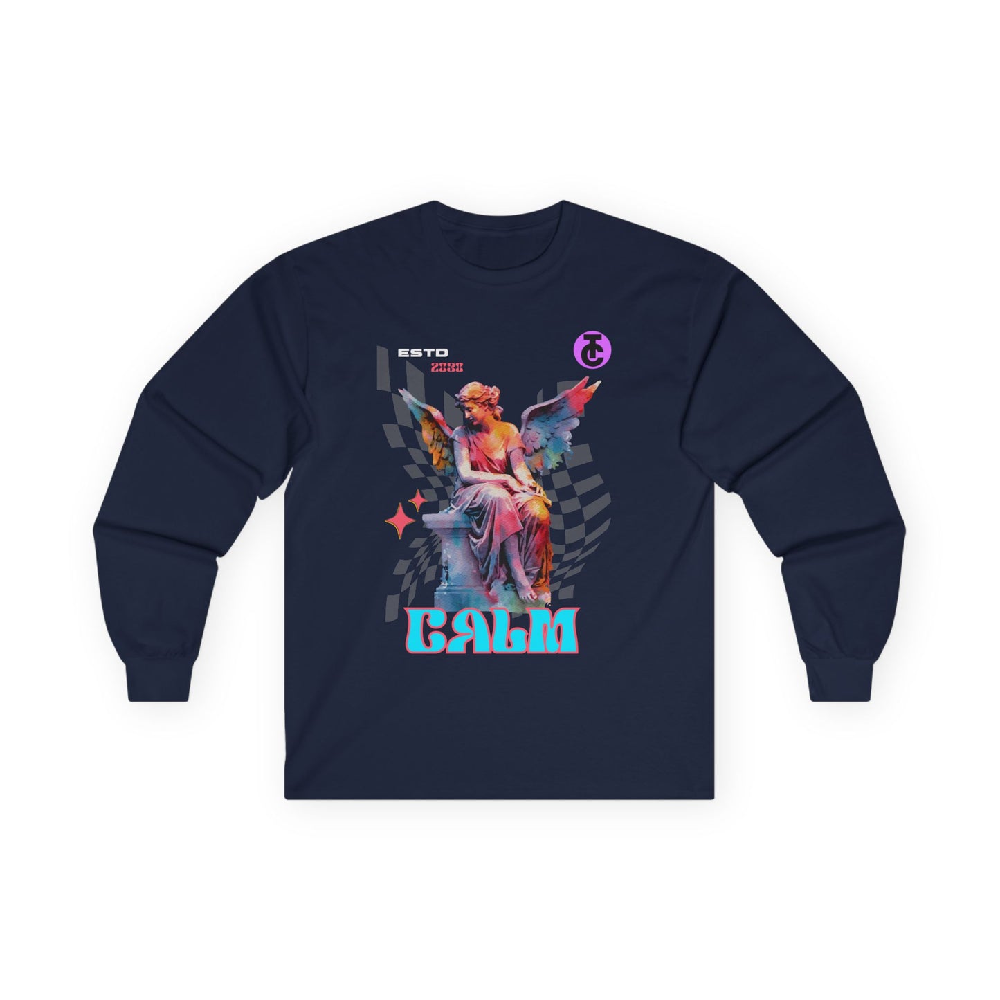 Calm Angel Long Sleeve Tee - Ultra Cotton Graphic Tee - THE CATCH