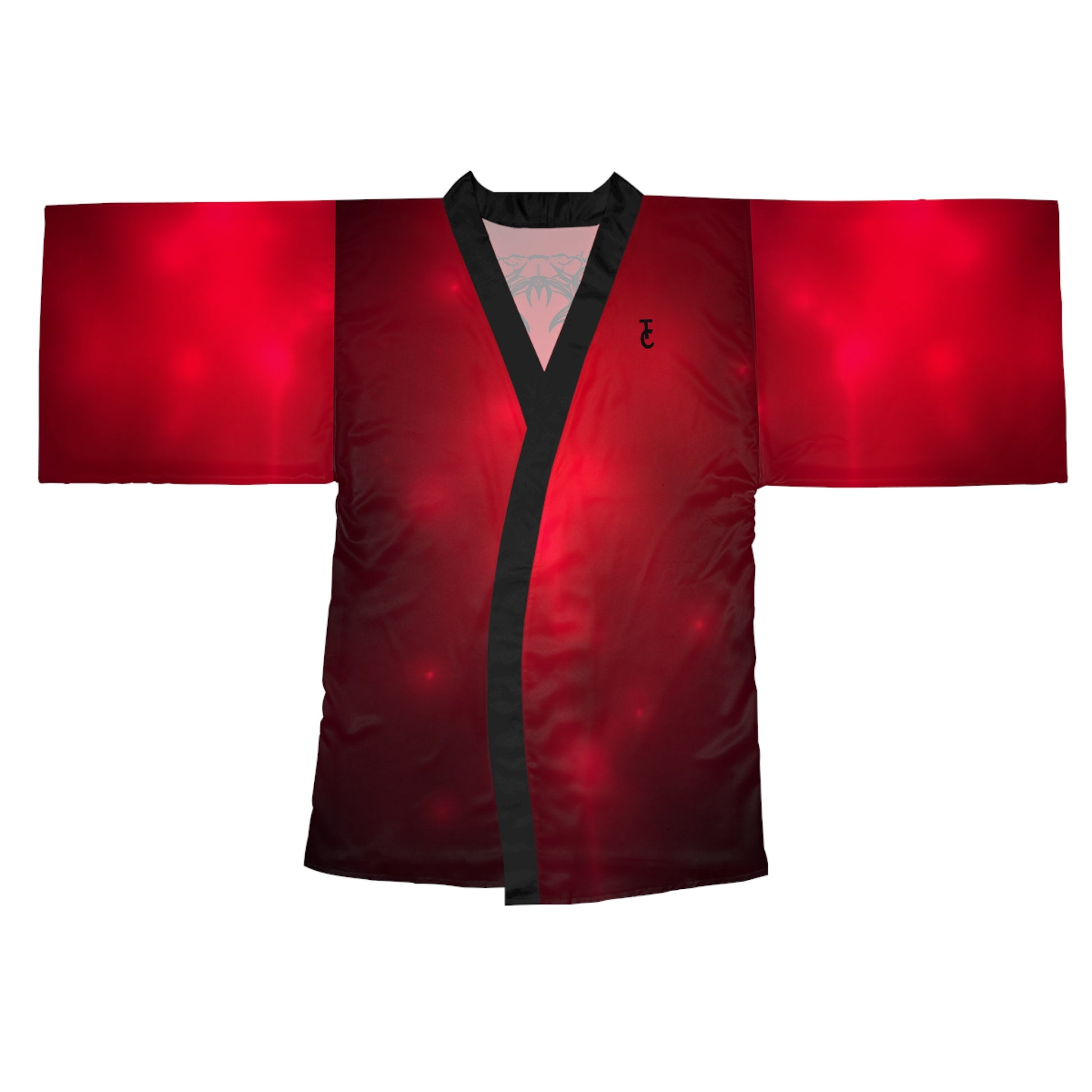 Elegant Red Long Sleeve Kimono Robe | Luxurious Loungewear, Relaxation Gift, Spa Day Essential, Holiday Comfort - THE CATCH
