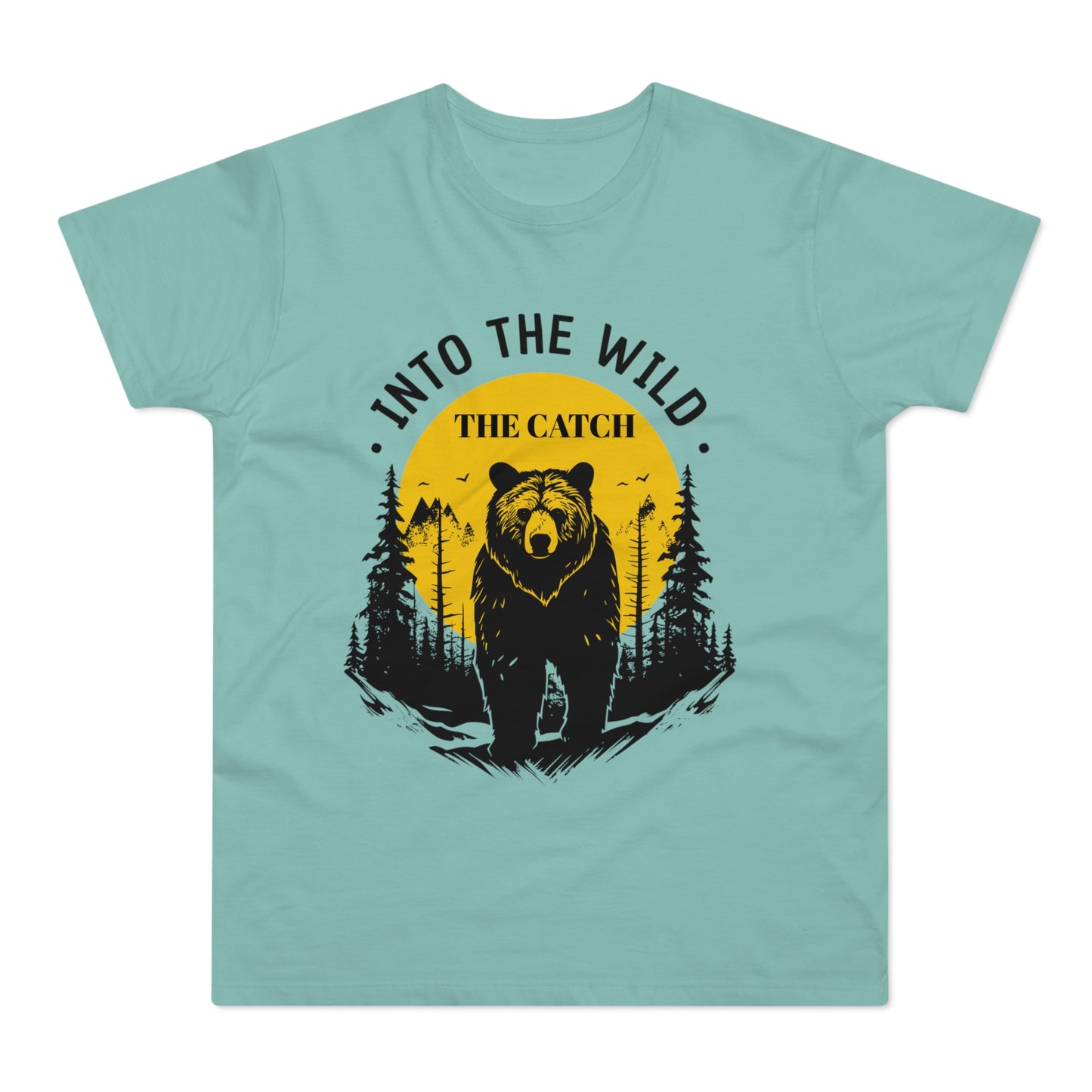 Men's Outdoor Adventure T-Shirt | Into the Wild Bear Design - THE CATCH