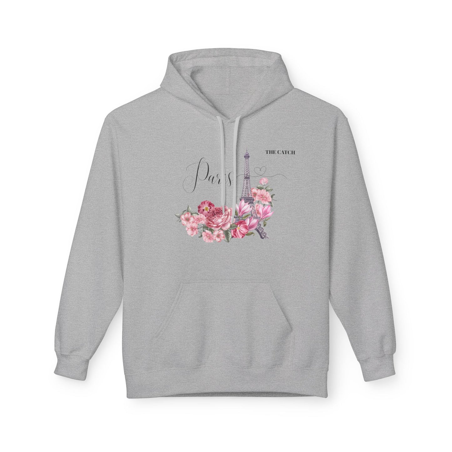 Paris Floral Graphic Hoodie - Softstyle Midweight Fleece - THE CATCH