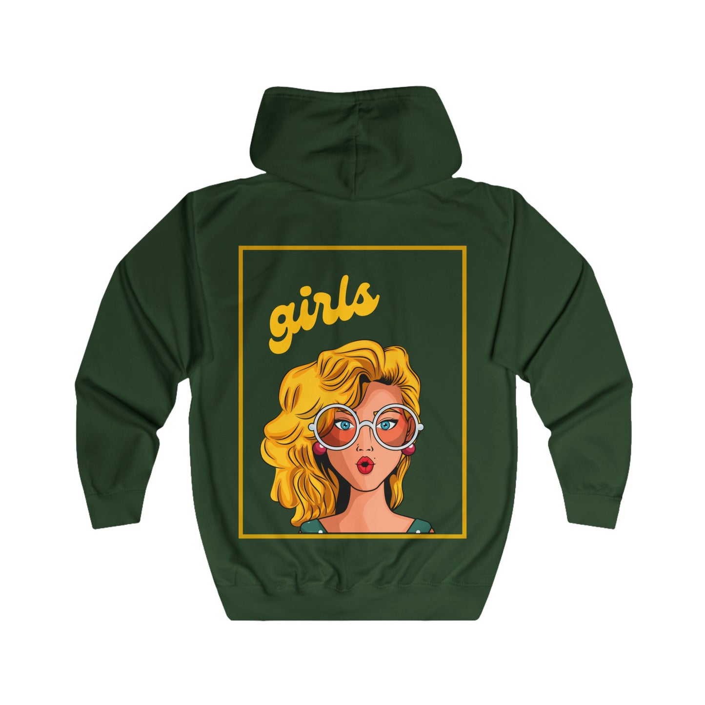 Retro 'THE CATCH' Full Zip Hoodie for Trendy Girls - THE CATCH