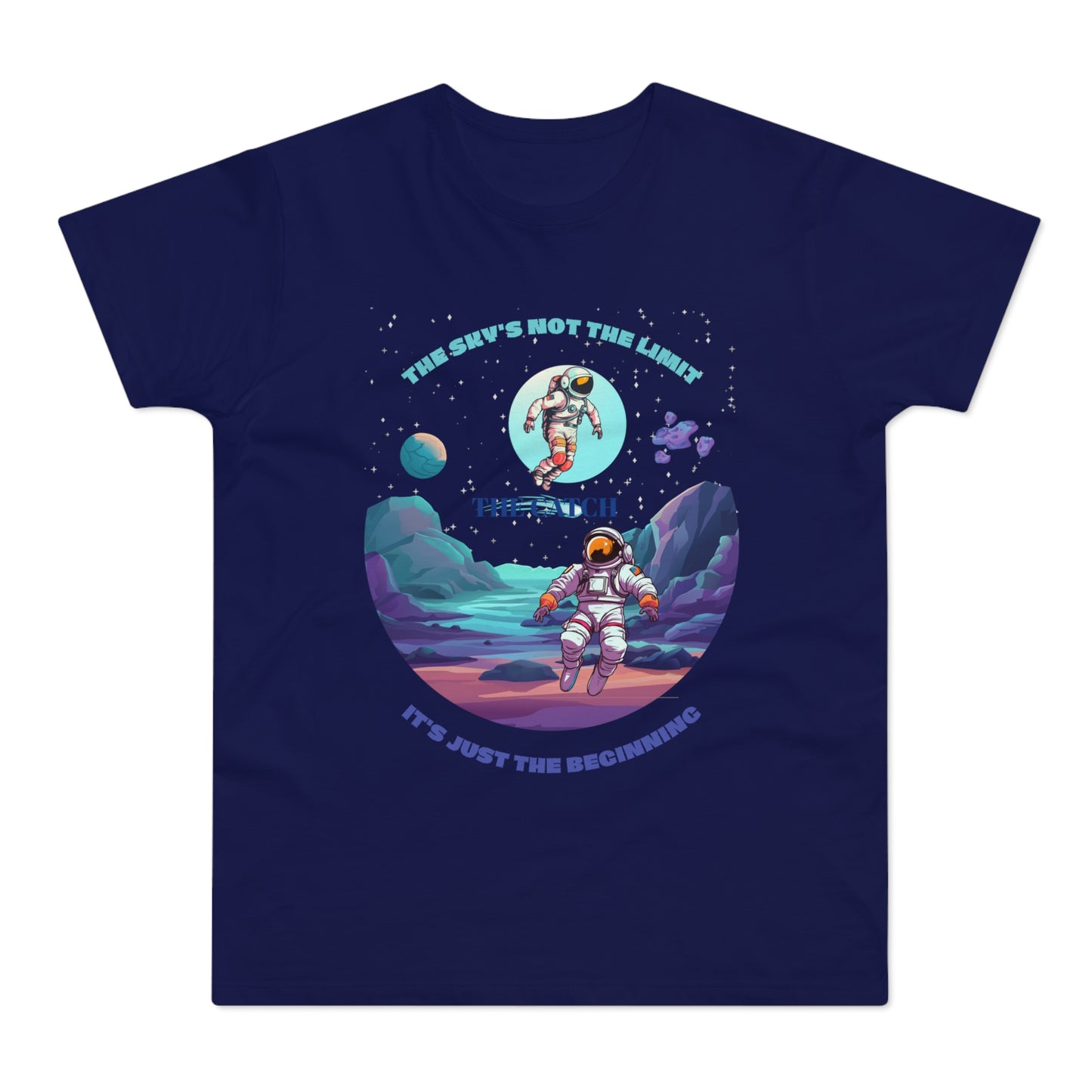 Astronaut Adventure Men's T-Shirt - 'The Sky's Not the Limit, It's Just the Beginning'