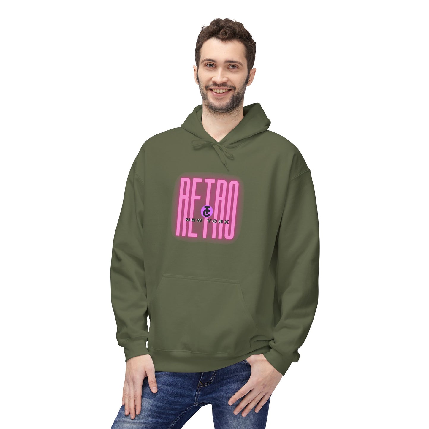 Retro New York Fleece Hoodie, 80s Style Sweatshirt, Vintage Hoodie, Casual Streetwear, Trending Fashion