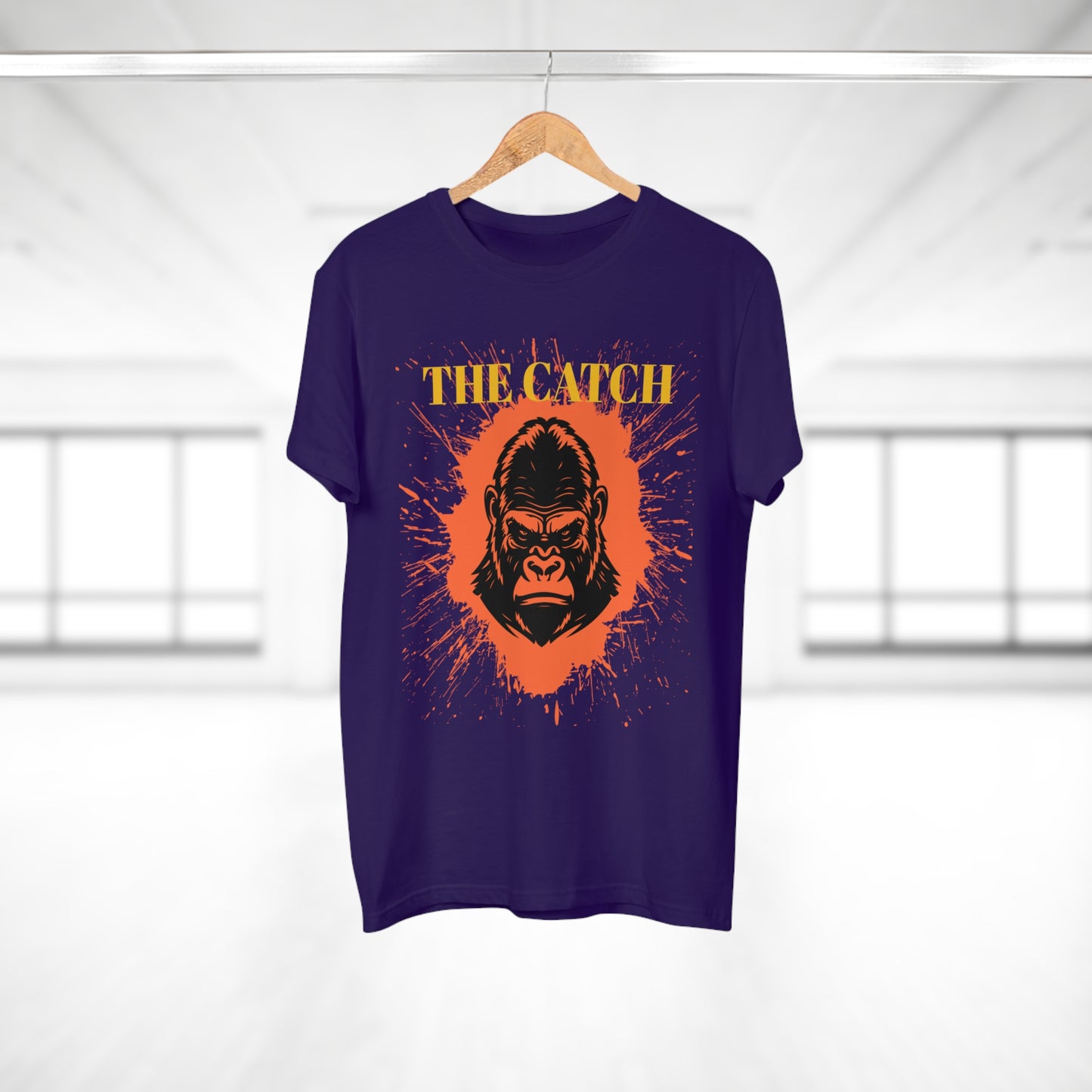 Men's Graphic T-Shirt - "The Catch" Gorilla Design