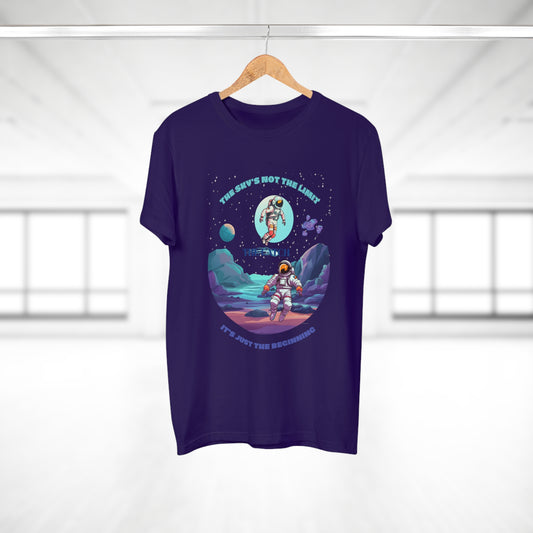 Astronaut Adventure Men's T-Shirt - 'The Sky's Not the Limit, It's Just the Beginning'