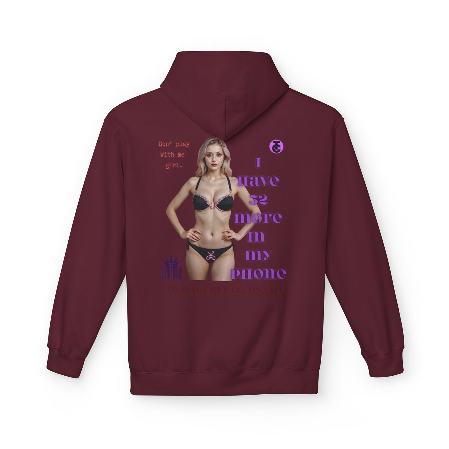 Trendy Fleece Hoodie for Everyday Style | Casual Wear, Gift for Her, Graphic Hooded Sweatshirt, Unique Fashion Statement - THE CATCH