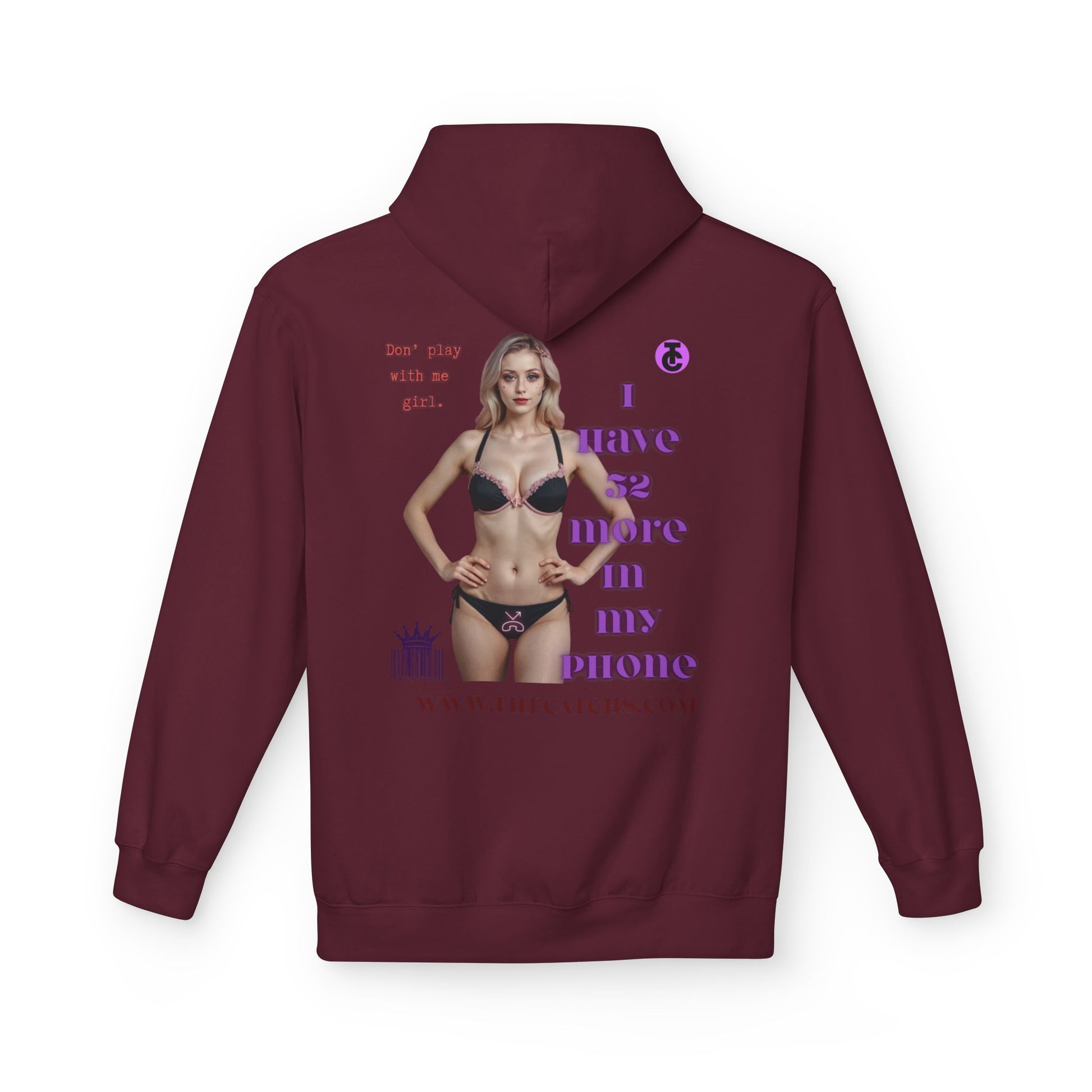 Trendy Fleece Hoodie for Everyday Style | Casual Wear, Gift for Her, Graphic Hooded Sweatshirt, Unique Fashion Statement - THE CATCH
