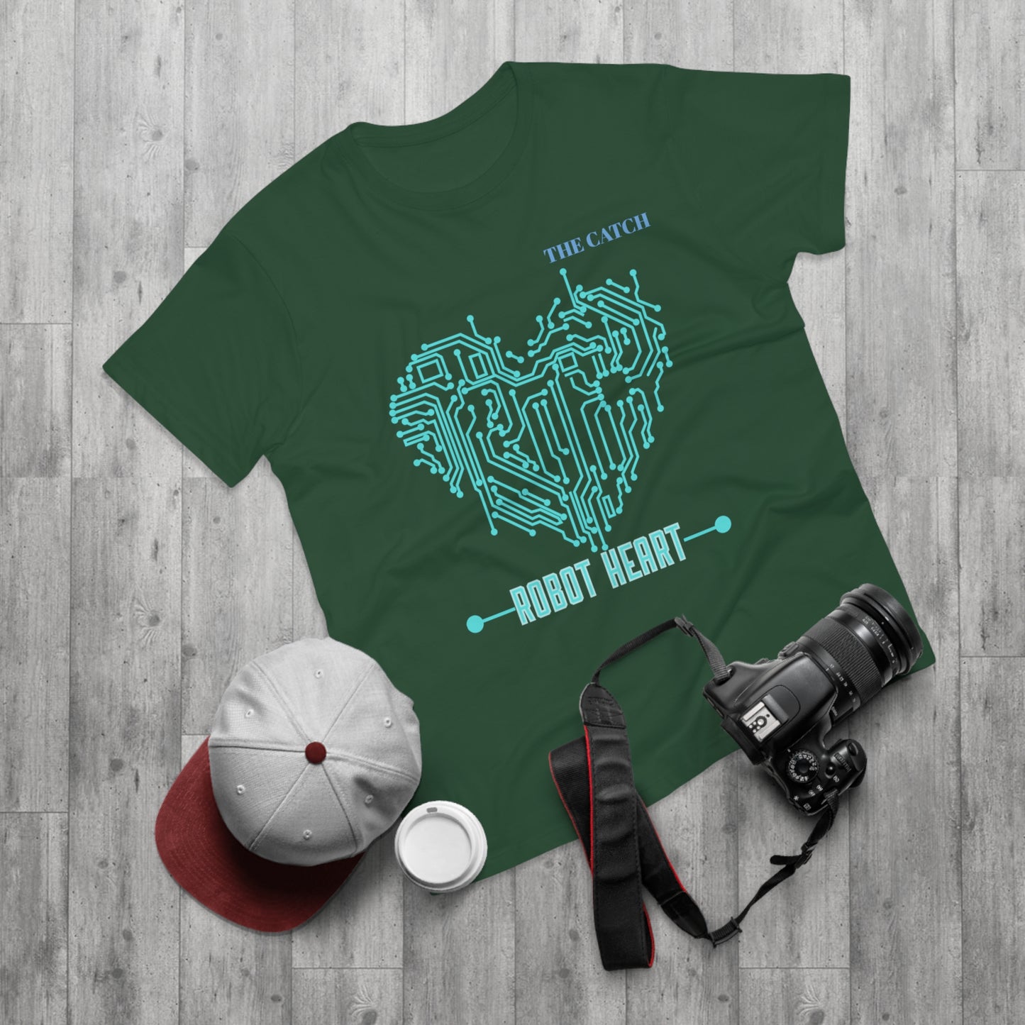Robot Heart Graphic Tee for Tech Enthusiasts - THE CATCH
