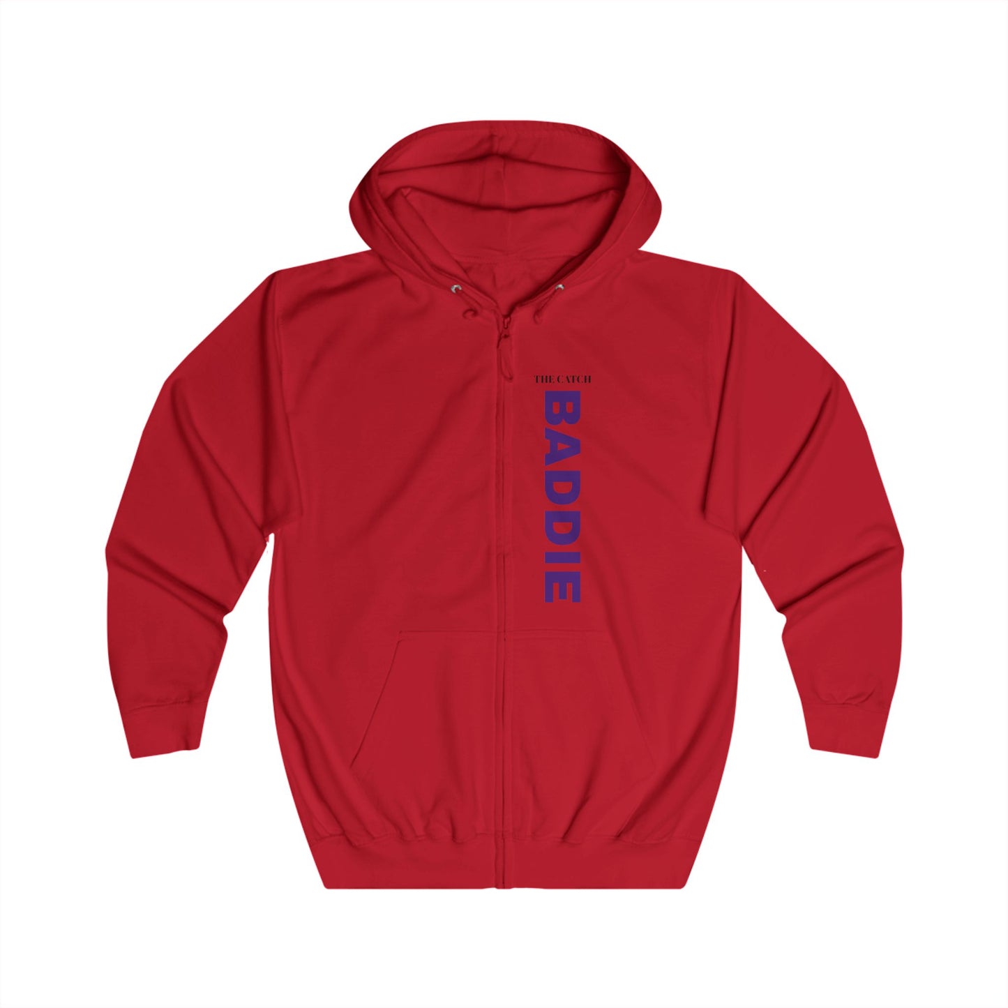 Full Zip Hoodie - 'BADDIE' & 'LEVEL UP' Graphic Design