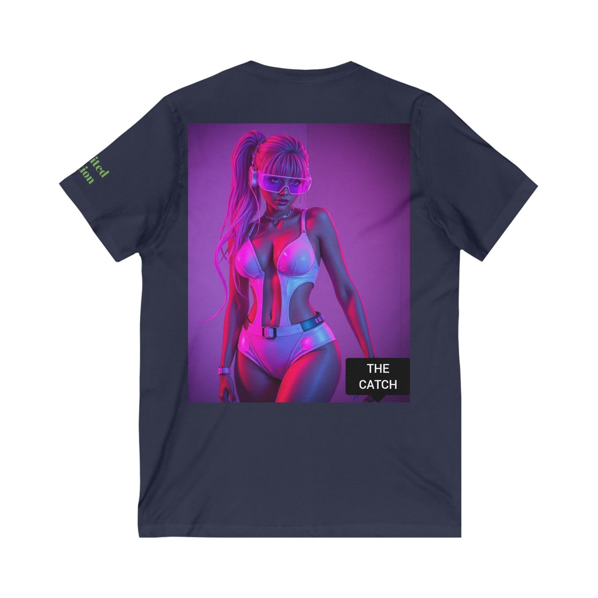 Unisex Jersey Short Sleeve V-Neck Tee - THE CATCH