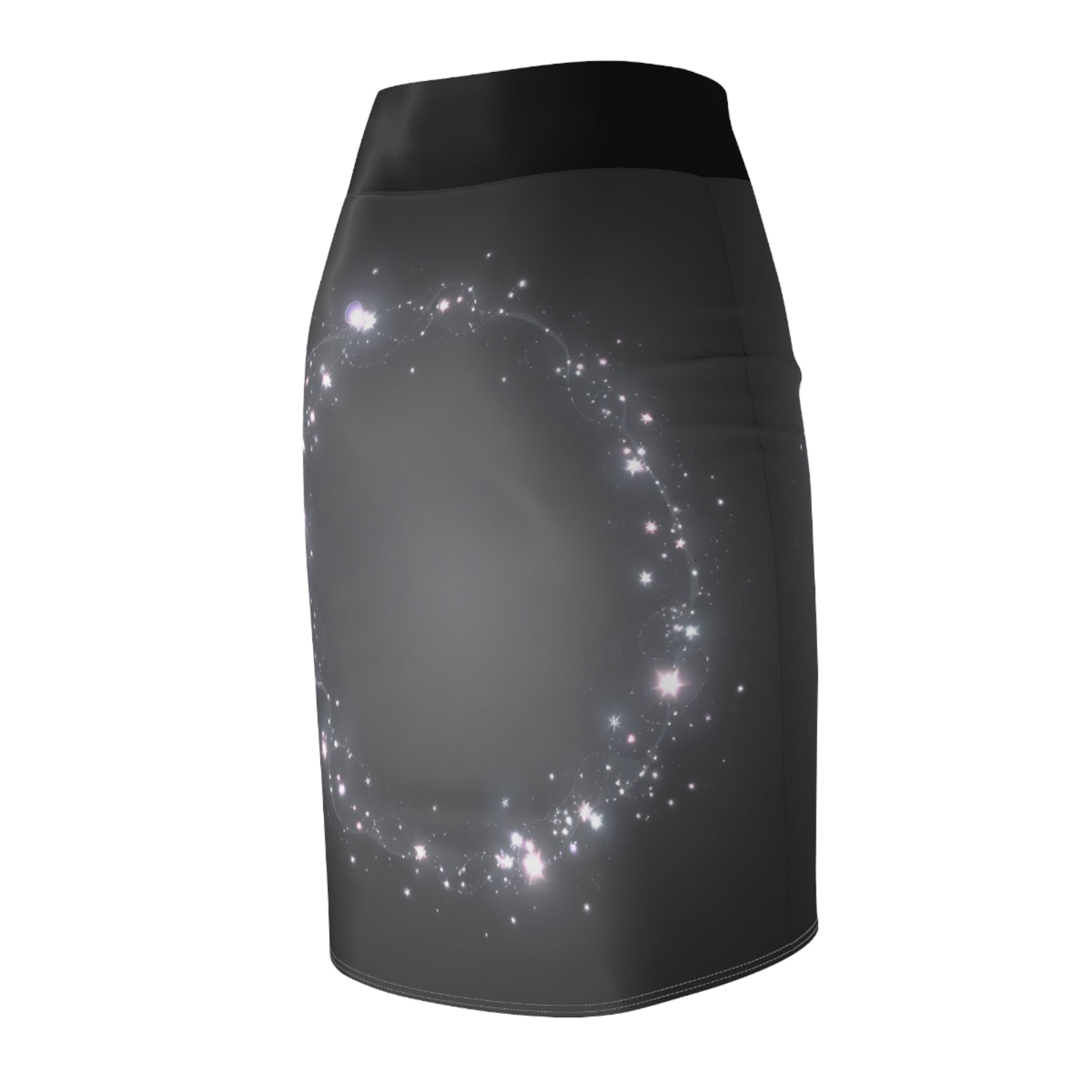 Celestial Print Women's Pencil Skirt, Galaxy Design Skirt, Stylish Office Wear, Night Out Fashion, Unique Gift for Her - THE CATCH