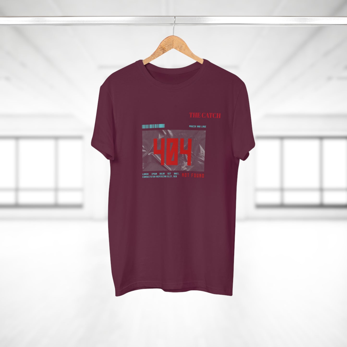 404 Not Found Graphic T-Shirt for Men - Casual Retro Tee