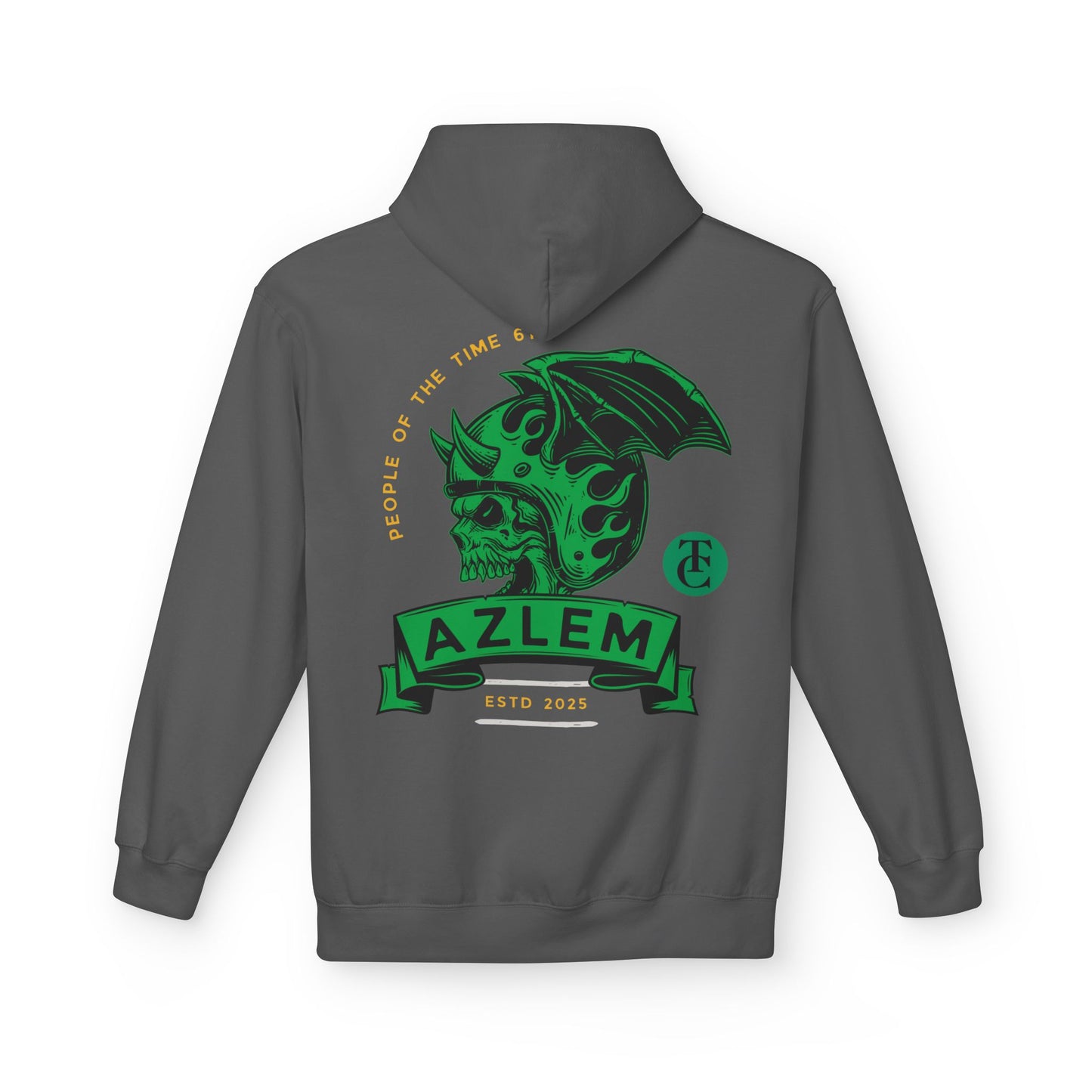 Midweight Softstyle Fleece Hoodie - Azlem Skull Design