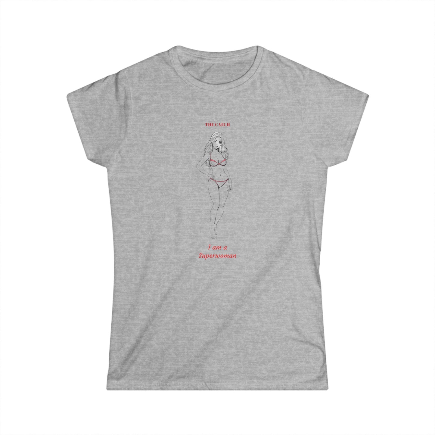 Superwoman Women's Softstyle Tee - Empowering Graphic Tee for Confident Women - THE CATCH