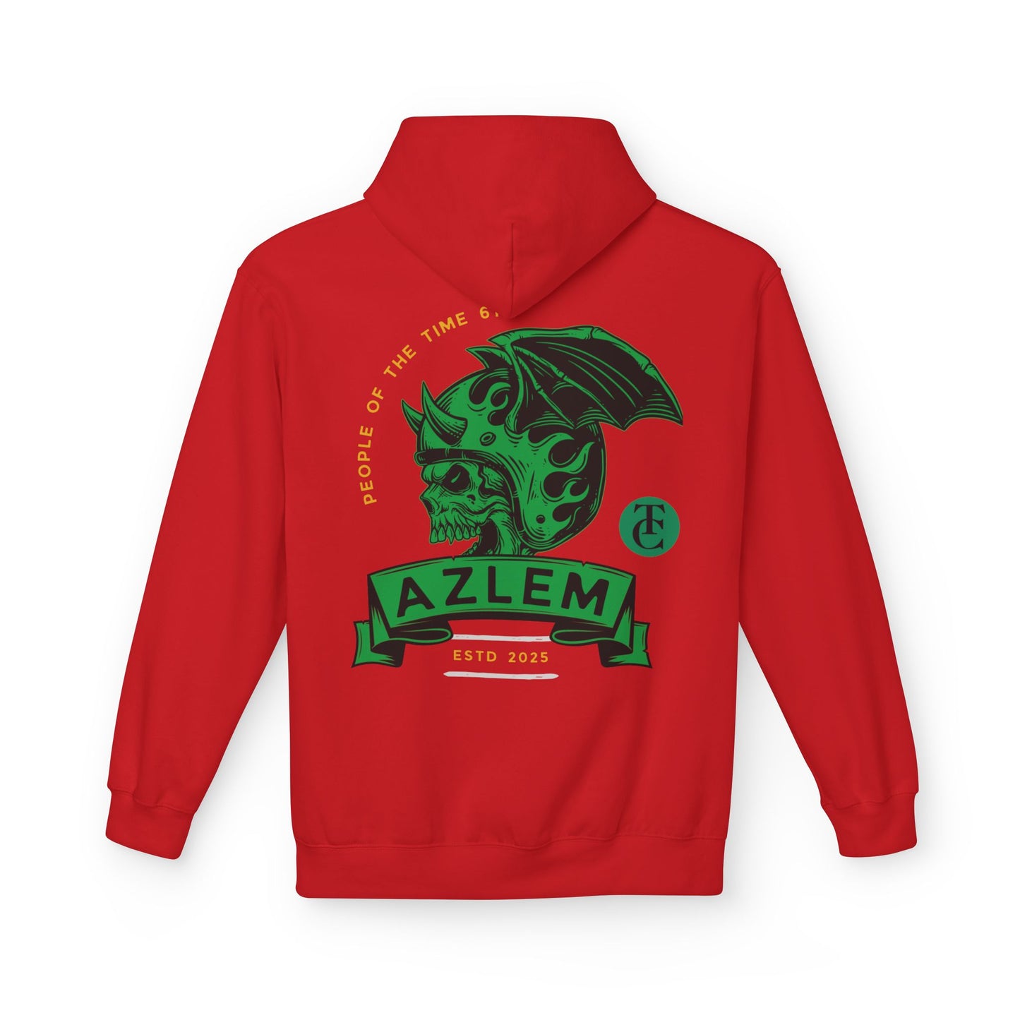 Midweight Softstyle Fleece Hoodie - Azlem Skull Design