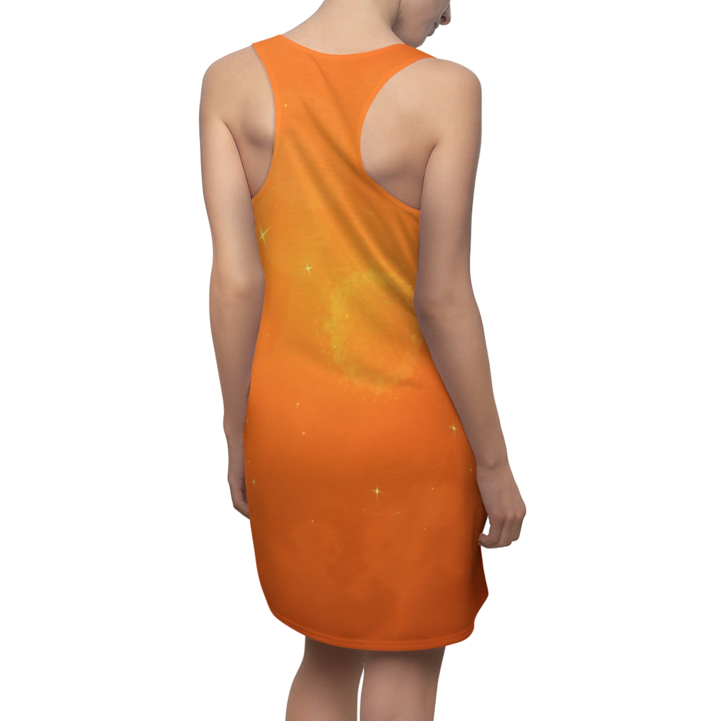 Vibrant Sunset Racerback Dress - Perfect for Summer Days, Beach Trips, Festivals, Casual Outings, Vacation Wear - THE CATCH