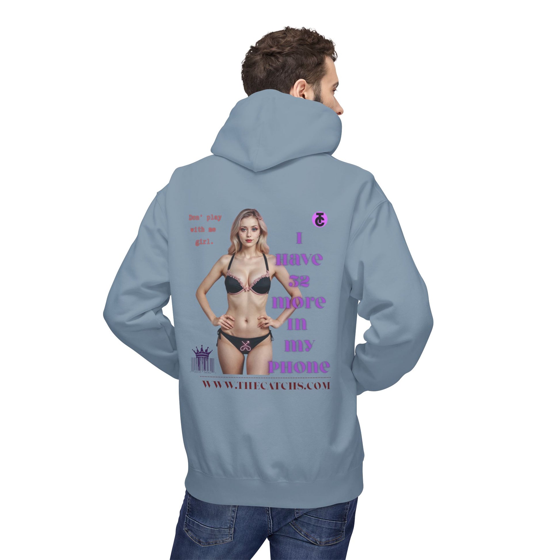 Trendy Fleece Hoodie for Everyday Style | Casual Wear, Gift for Her, Graphic Hooded Sweatshirt, Unique Fashion Statement - THE CATCH