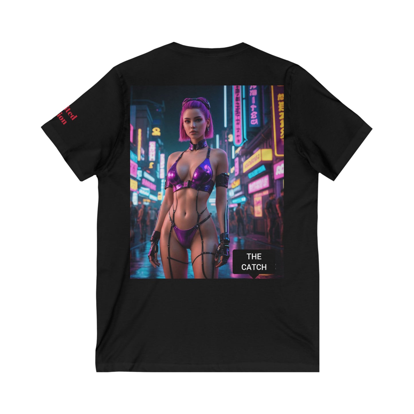 Unisex Jersey Short Sleeve V-Neck Tee - THE CATCH