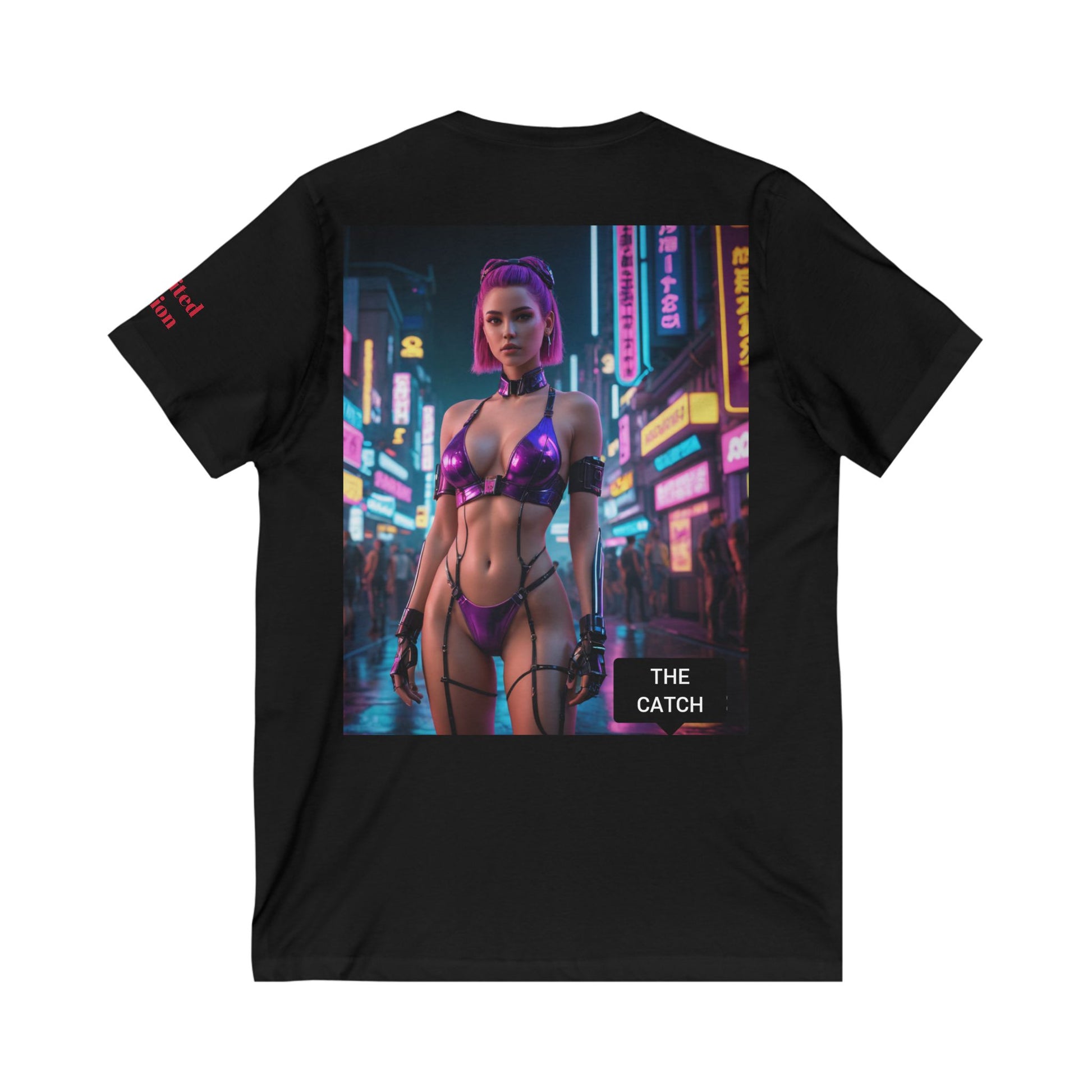 Unisex Jersey Short Sleeve V-Neck Tee - THE CATCH