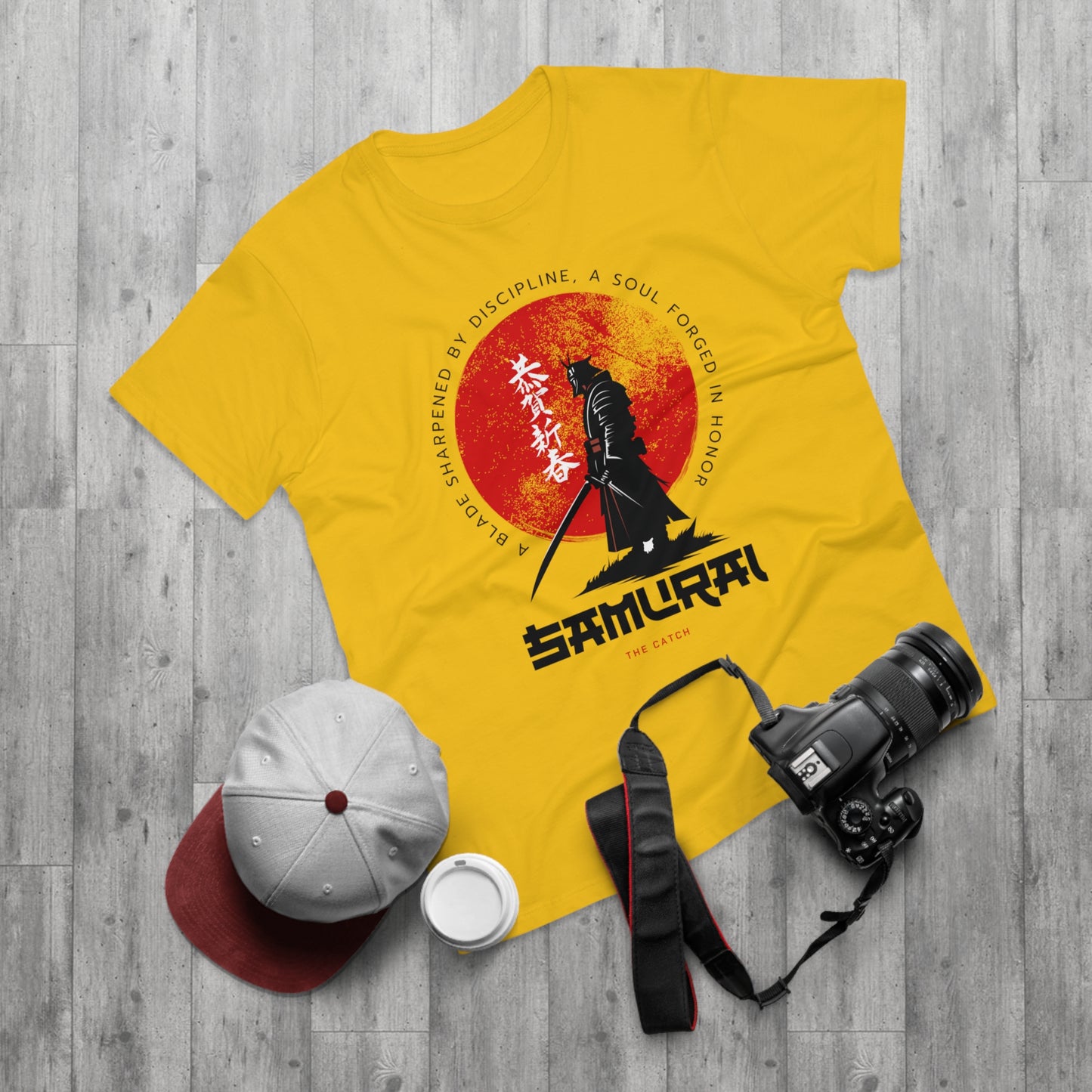 Samurai Discipline Men's T-Shirt - Bold Graphic Tee for Anime Lovers