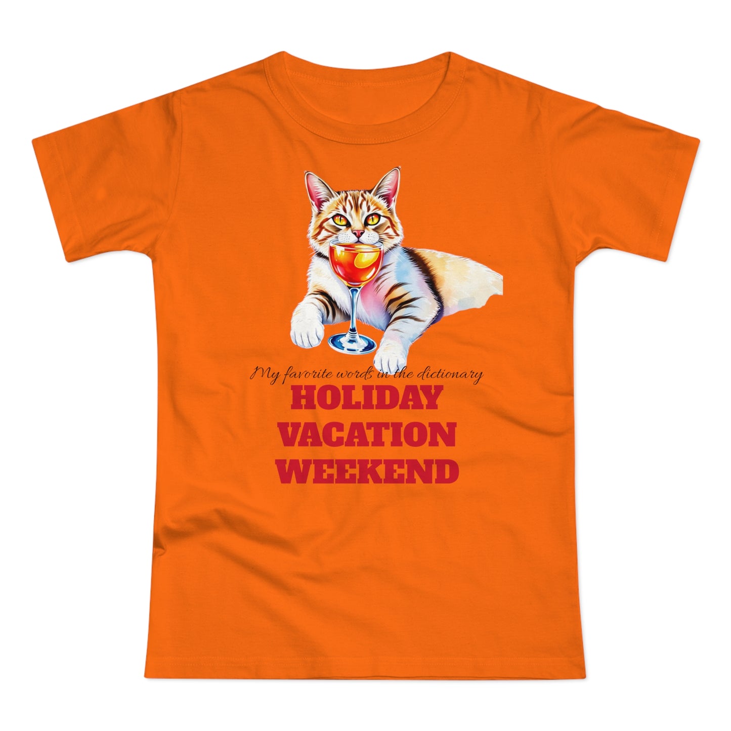Cat Lover's Holiday Vacation T-Shirt