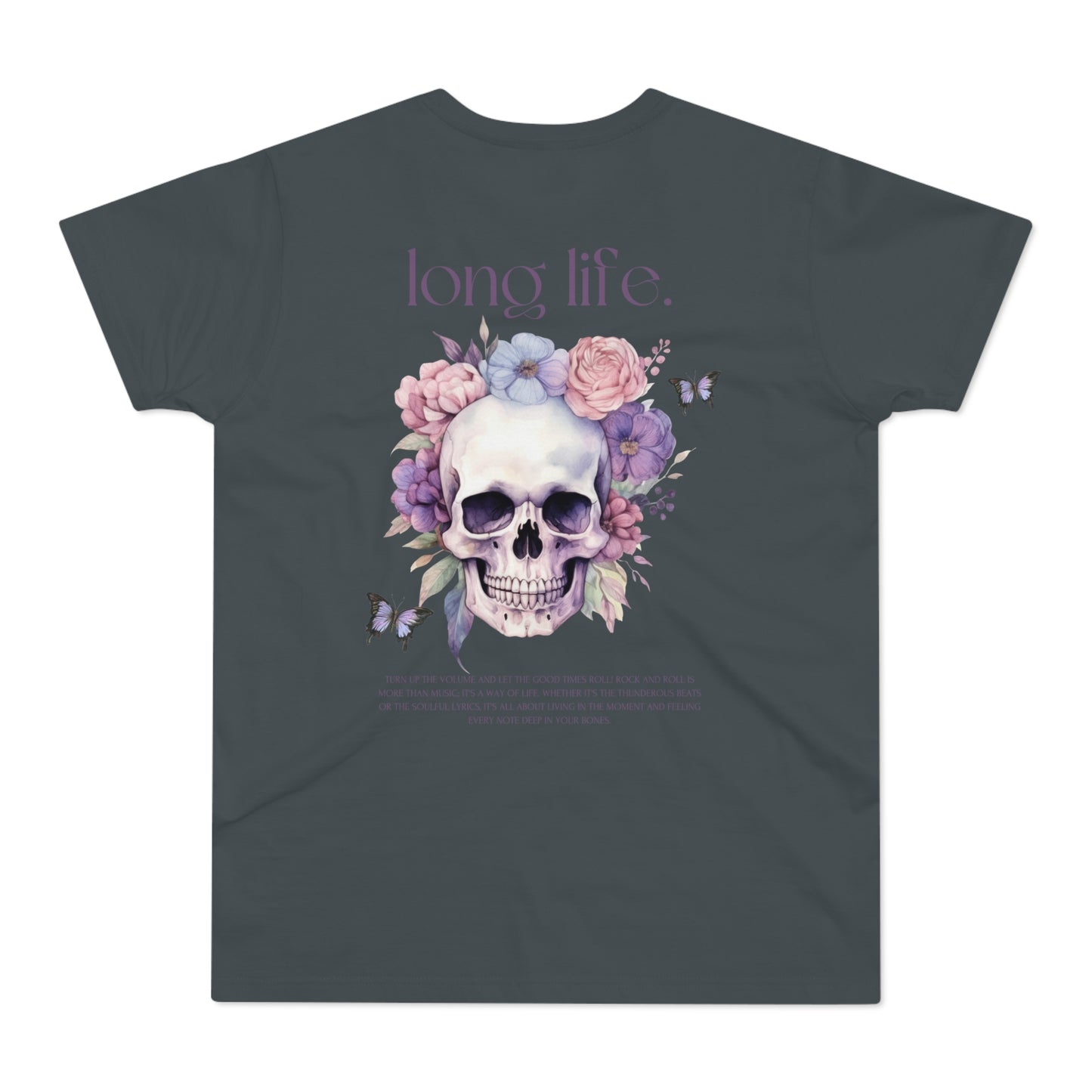 Men's Skull Graphic T-Shirt - 'The Catch' & 'Long Life' Design - THE CATCH