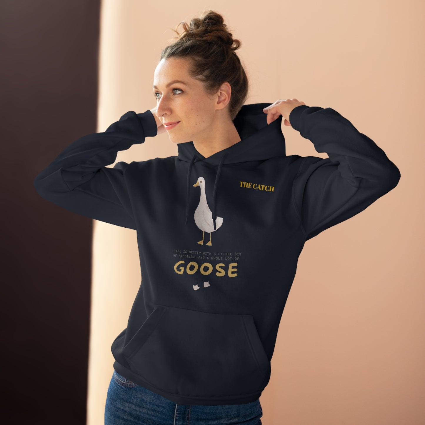Funny Goose Quote Pullover Hoodie - Life is Better with a Little Bit of Goose