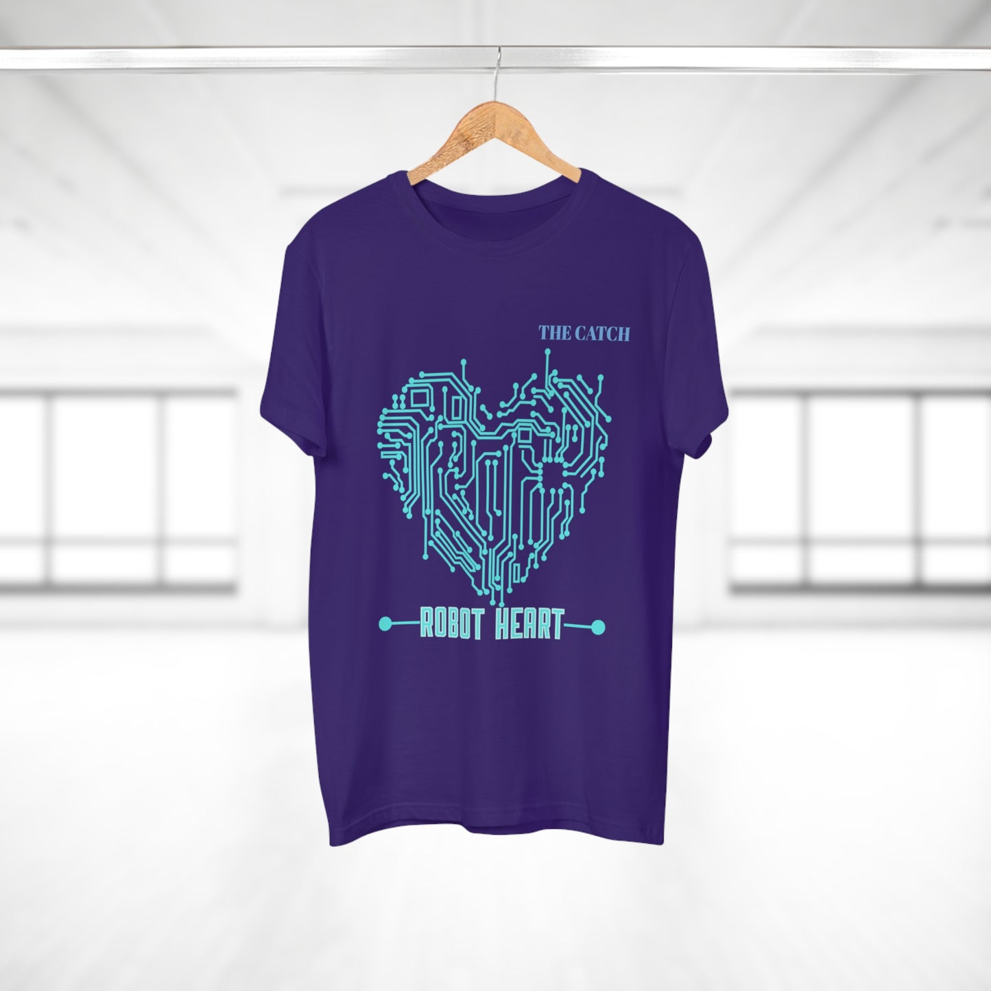 Robot Heart Graphic Tee for Tech Enthusiasts