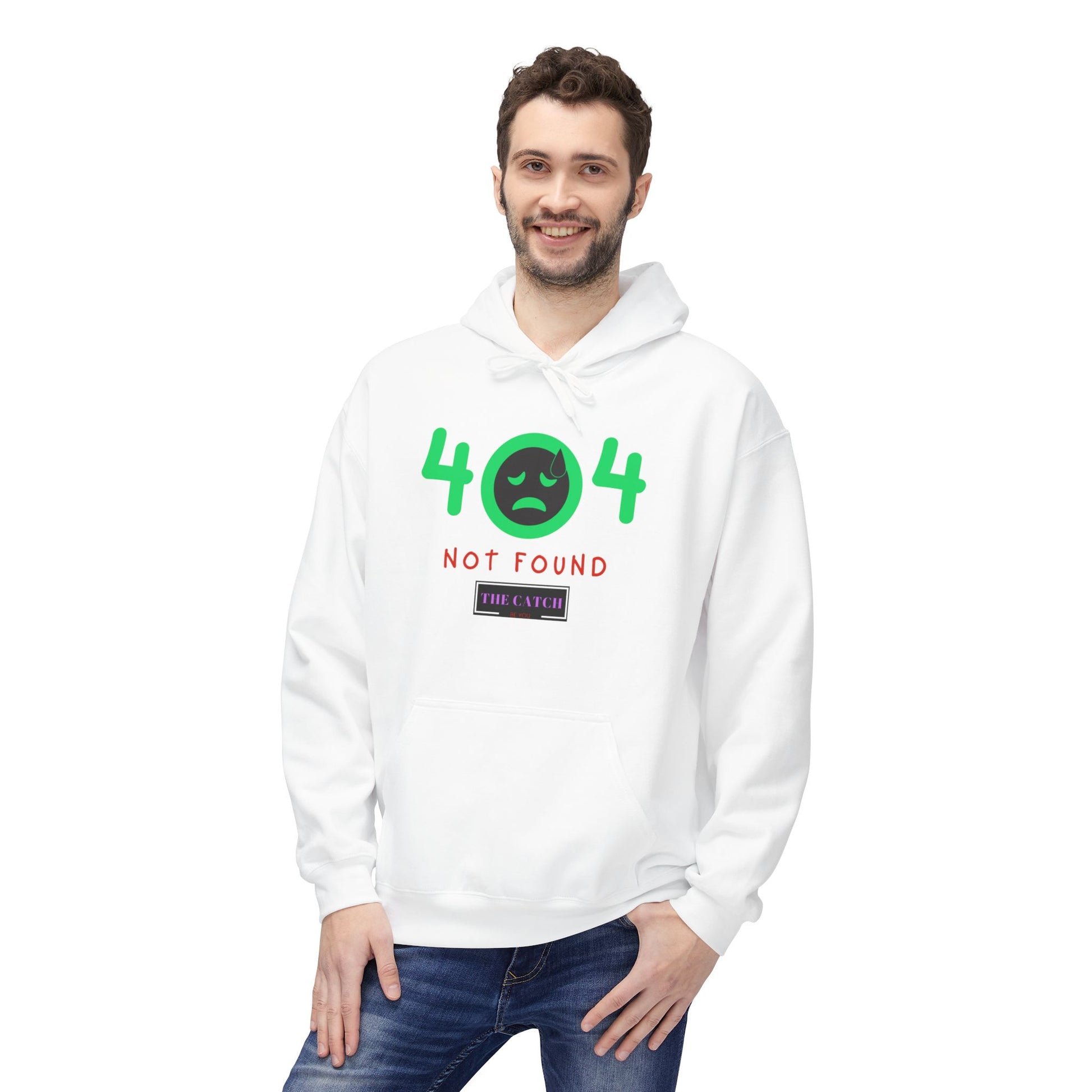 404 Not Found Softstyle Fleece Hoodie - THE CATCH