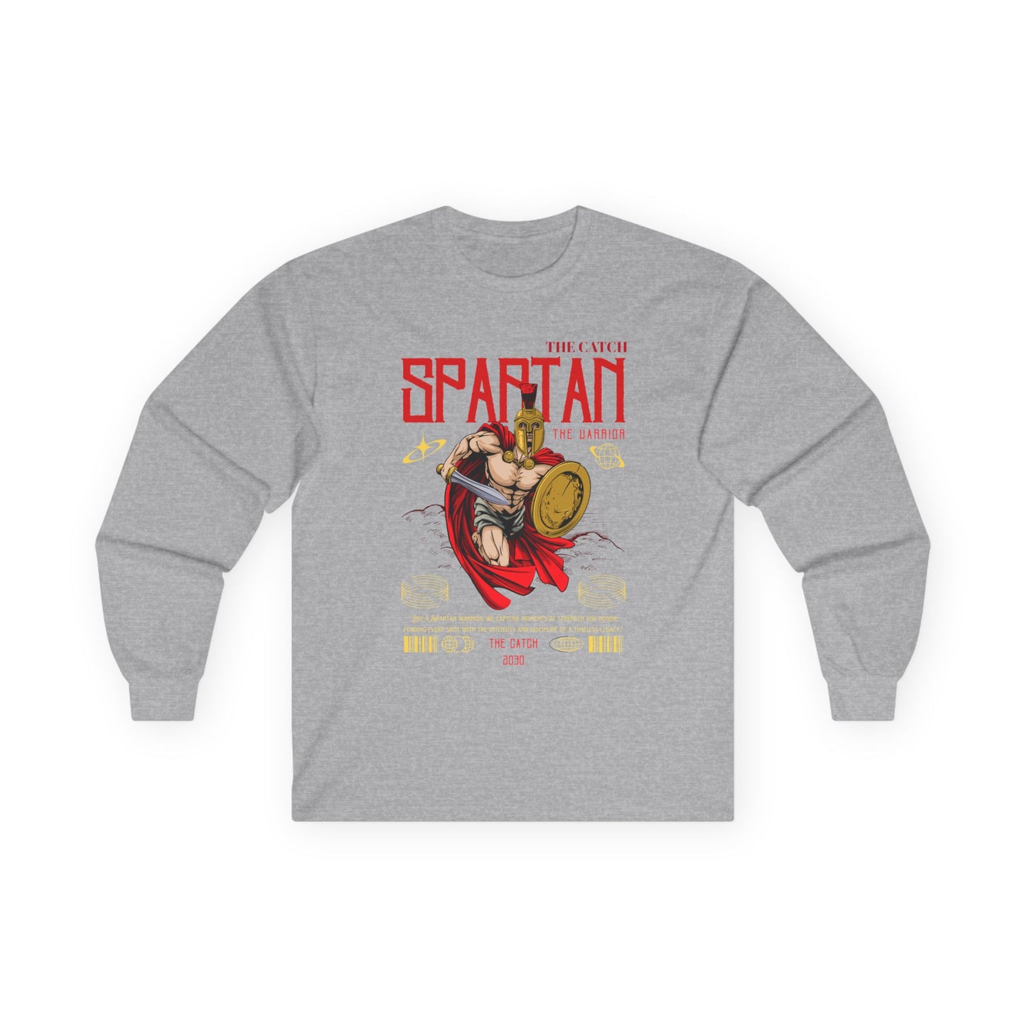 Spartan Warrior Long Sleeve Tee - Perfect for Fitness Enthusiasts & Cosplay - THE CATCH