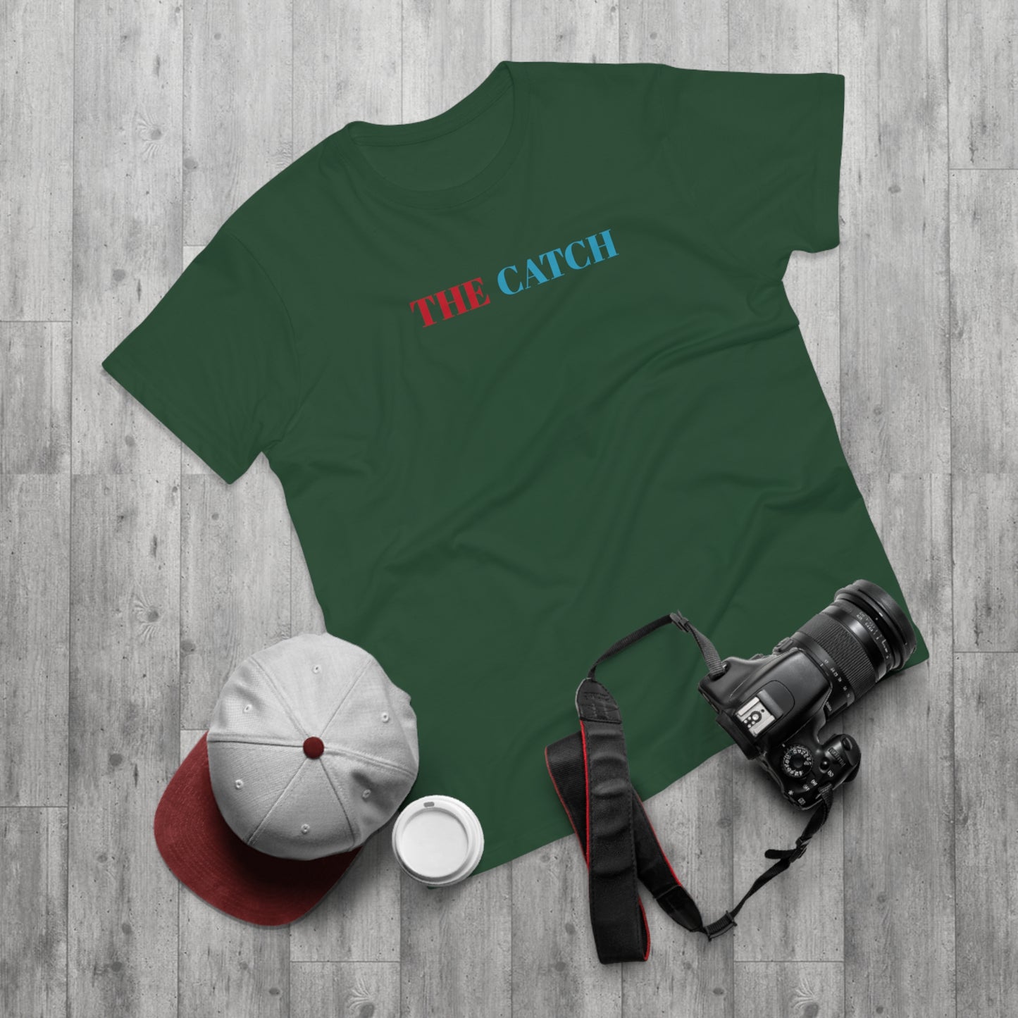 Men's Graphic T-Shirt - "The Catch" with Skull Design