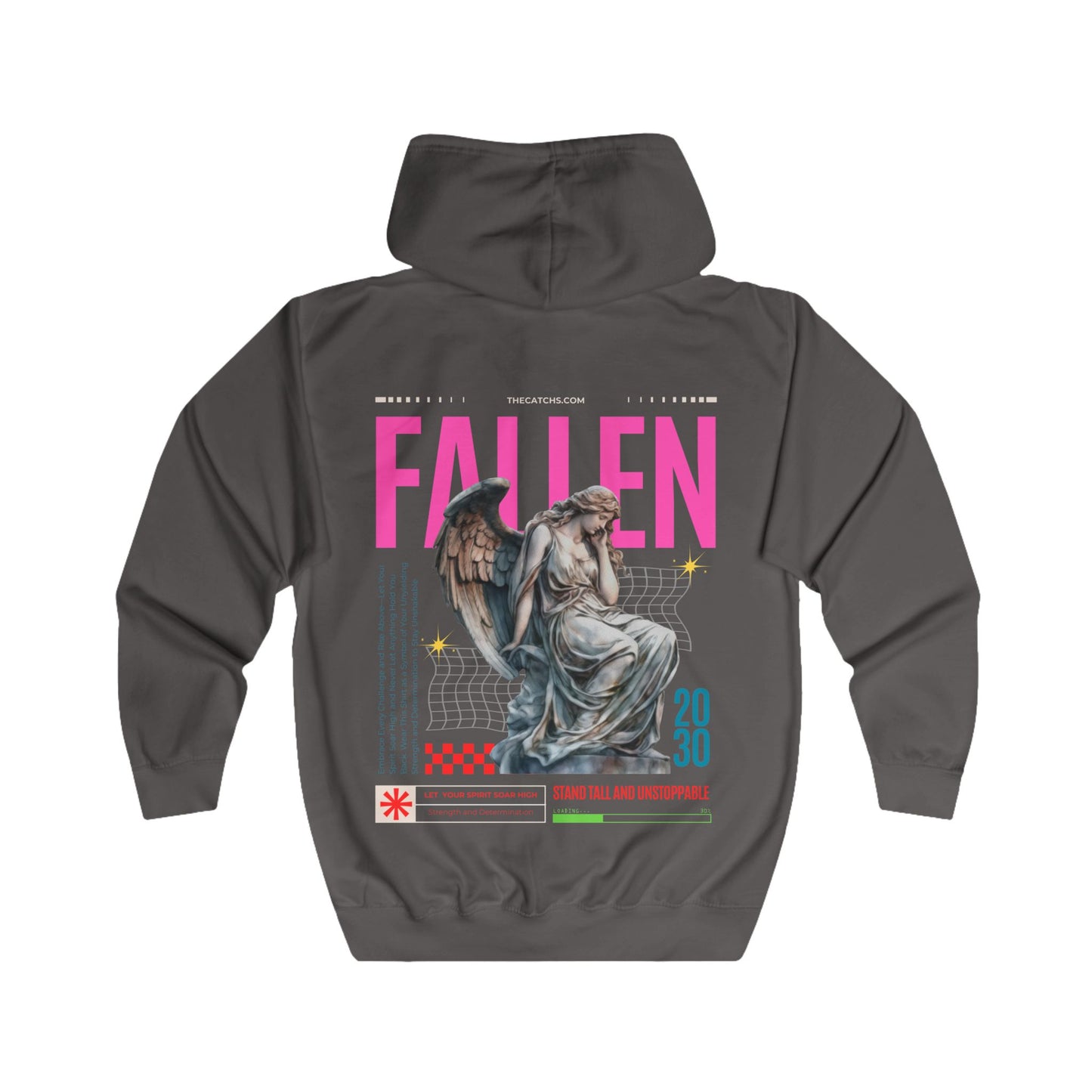 Fallen Angel Full Zip Hoodie - Stand Tall and Unstoppable