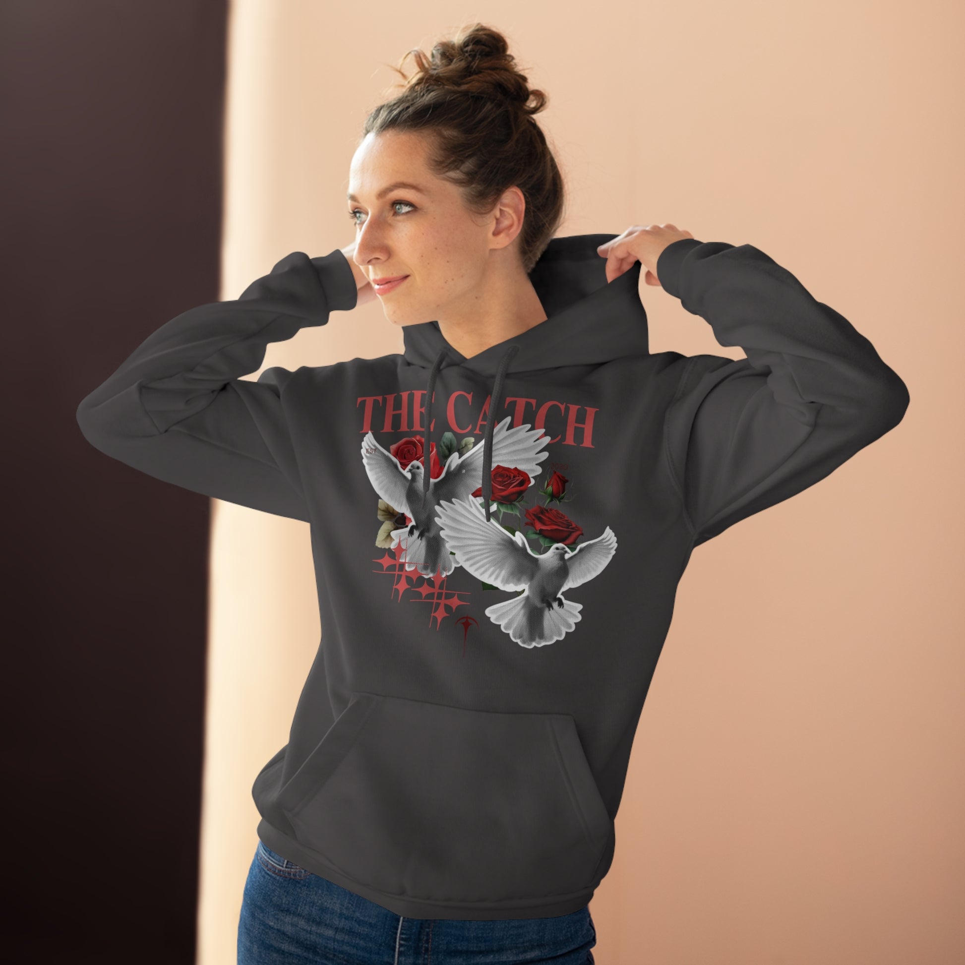 Stylish Pullover Hoodie with 'THE CATCH' Design - Perfect for Everyday Wear & Gift Ideas - THE CATCH