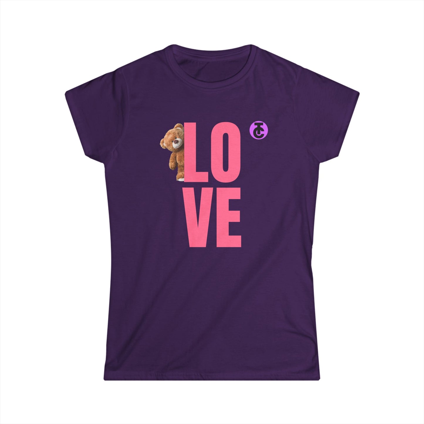 Women's Love Bear Tee - Cute Gift for Her, Casual Style, Birthday Shirt, Friendship Day, Cozy Wardrobe Essential - THE CATCH