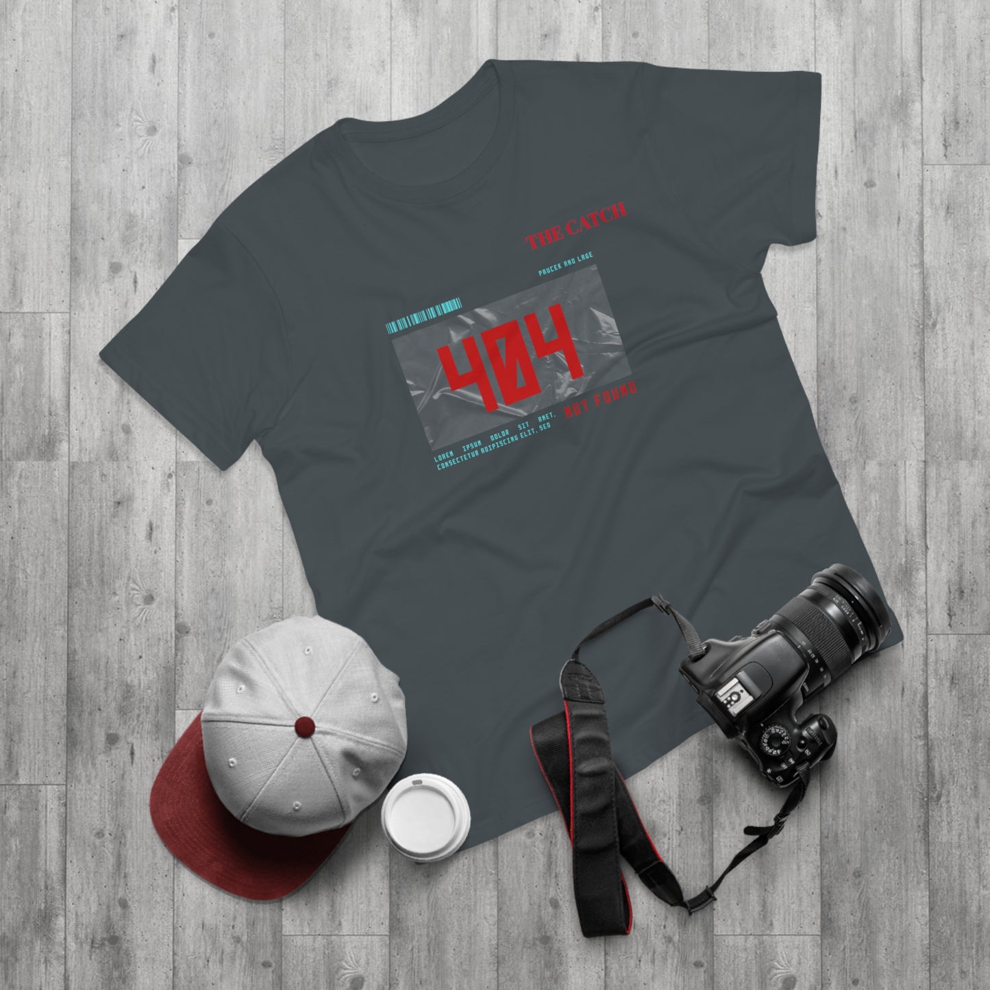 404 Not Found Graphic T-Shirt for Men - Casual Retro Tee