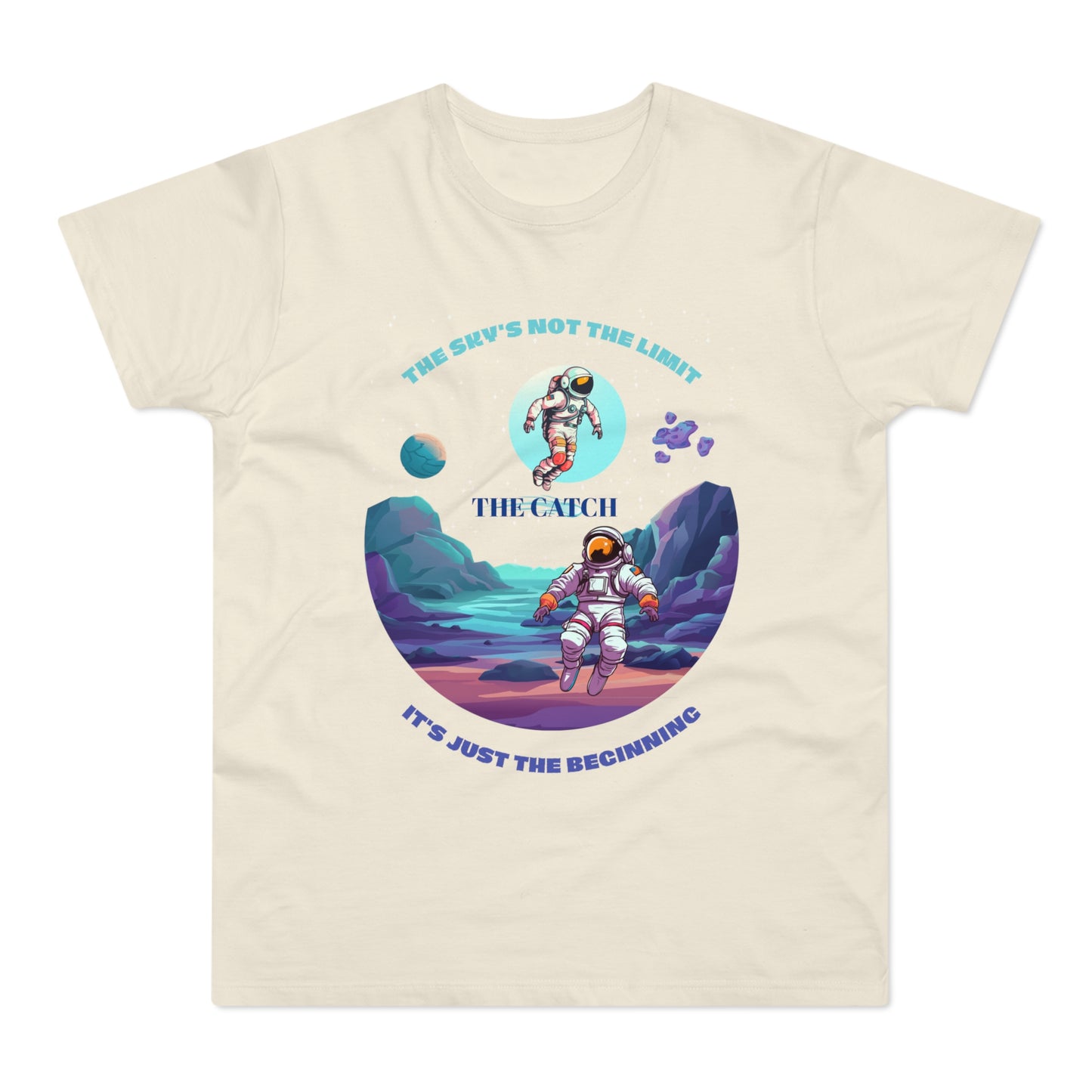 Astronaut Adventure Men's T-Shirt - 'The Sky's Not the Limit, It's Just the Beginning'