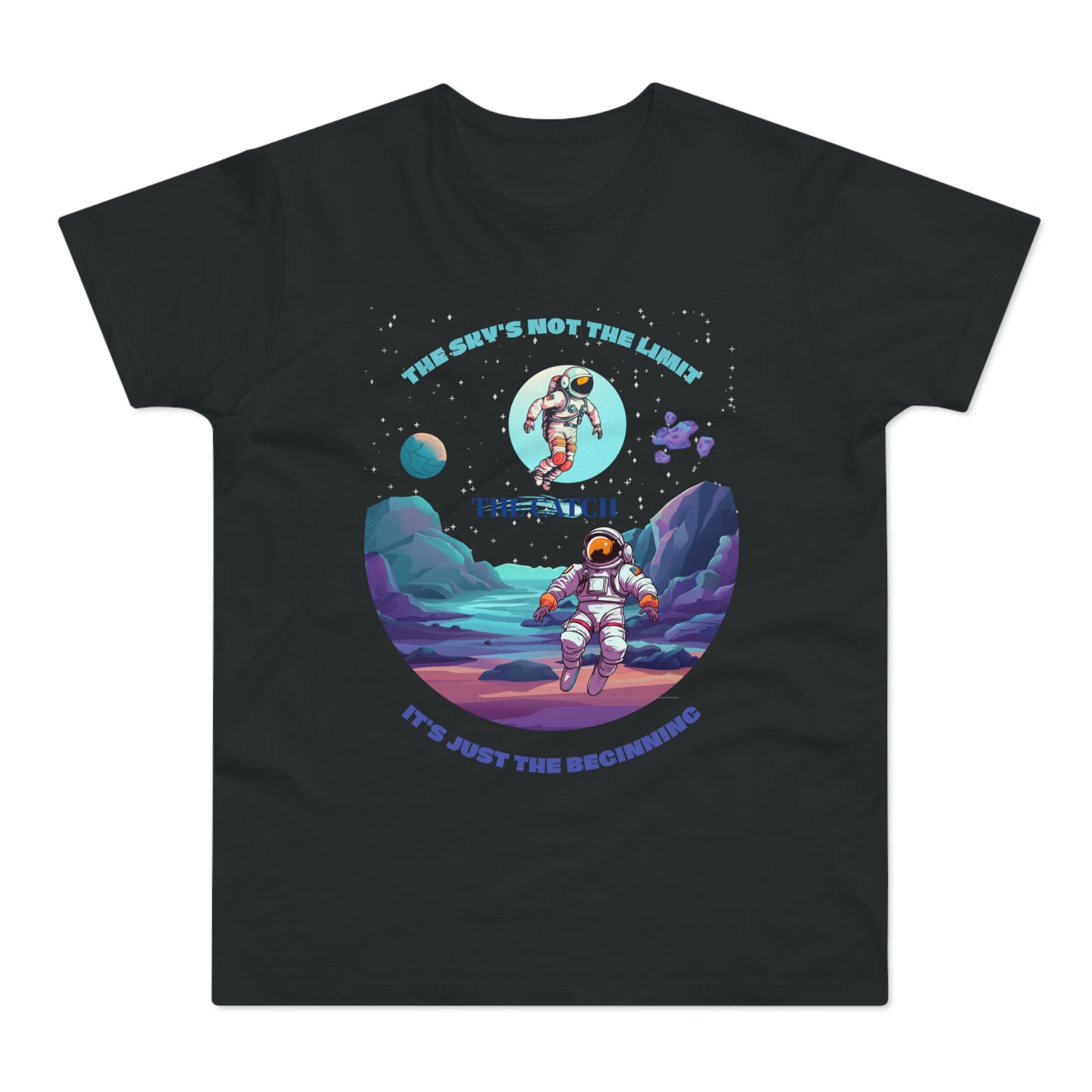 Astronaut Adventure Men's T-Shirt - 'The Sky's Not the Limit, It's Just the Beginning'