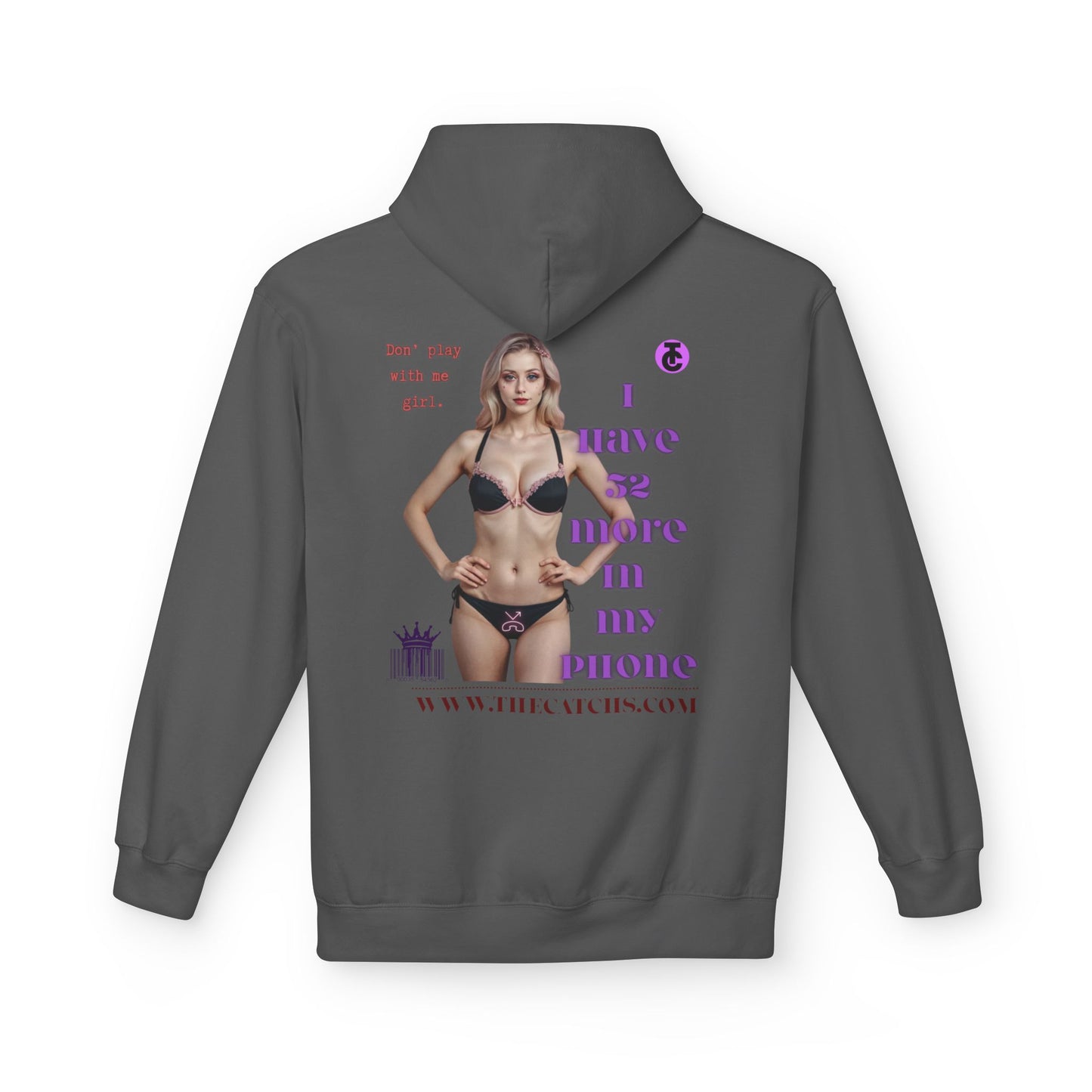 Trendy  Fleece Hoodie for Everyday Style | Casual Wear, Gift for Her, Graphic Hooded Sweatshirt, Unique Fashion Statement