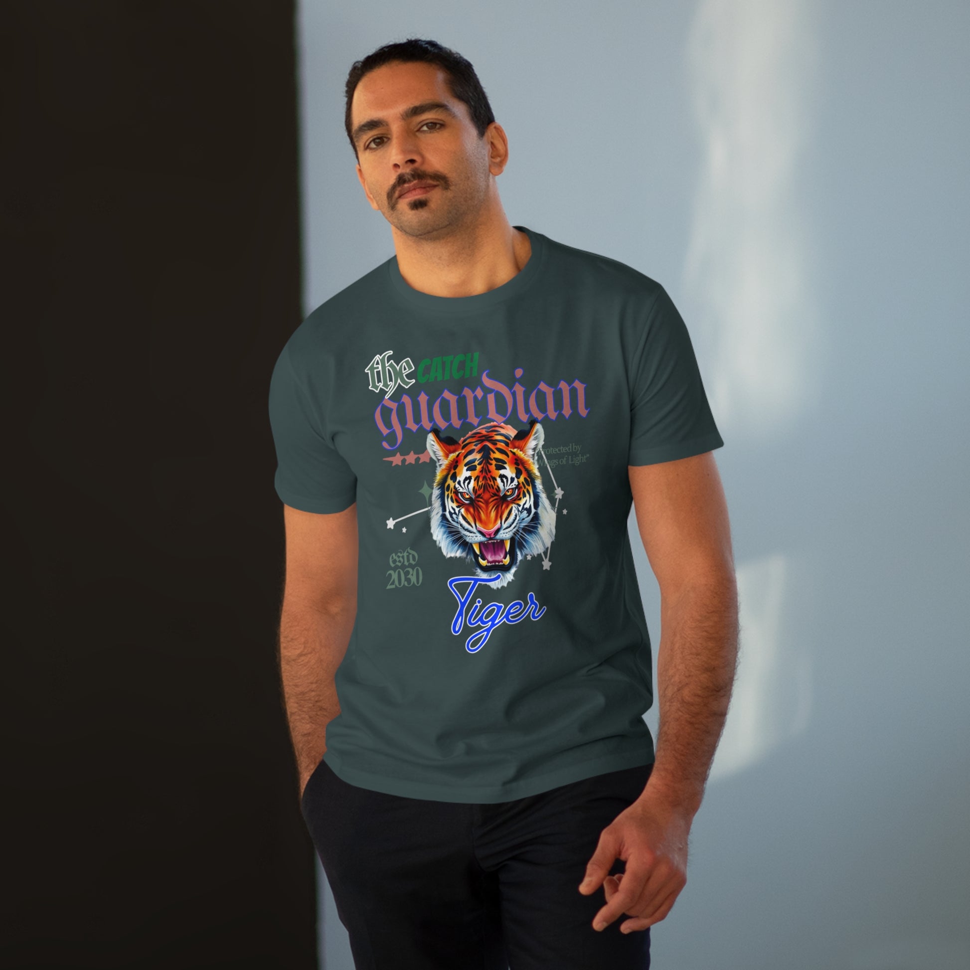 Men's Modern-fit Tiger Graphic Tee - The Catch Guardian 2030 - THE CATCH