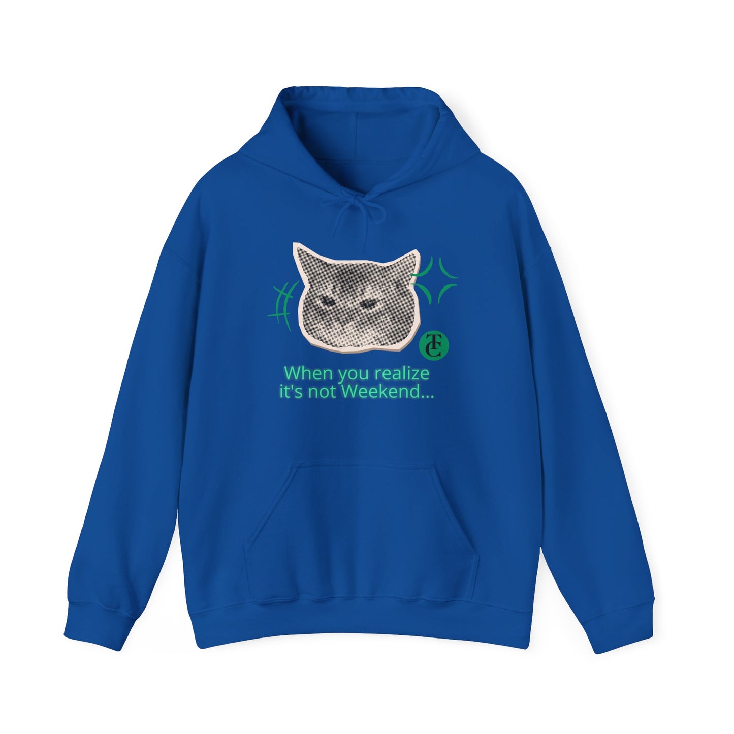 Cat Humor Sweatshirt, Funny Hoodie, Weekend Vibes Sweatshirt, Hoodie, Gift for Cat Lovers, Cute Cat Apparel - THE CATCH