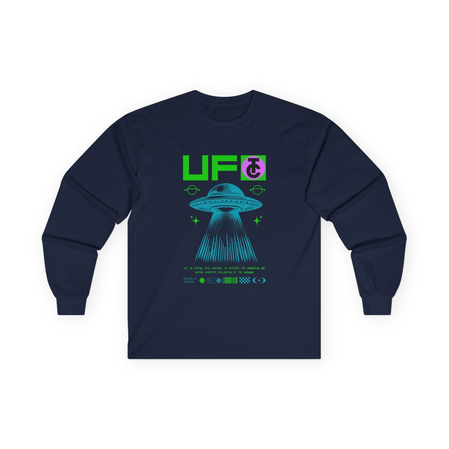 UFO Graphic Long Sleeve Tee for Alien Enthusiasts - THE CATCH