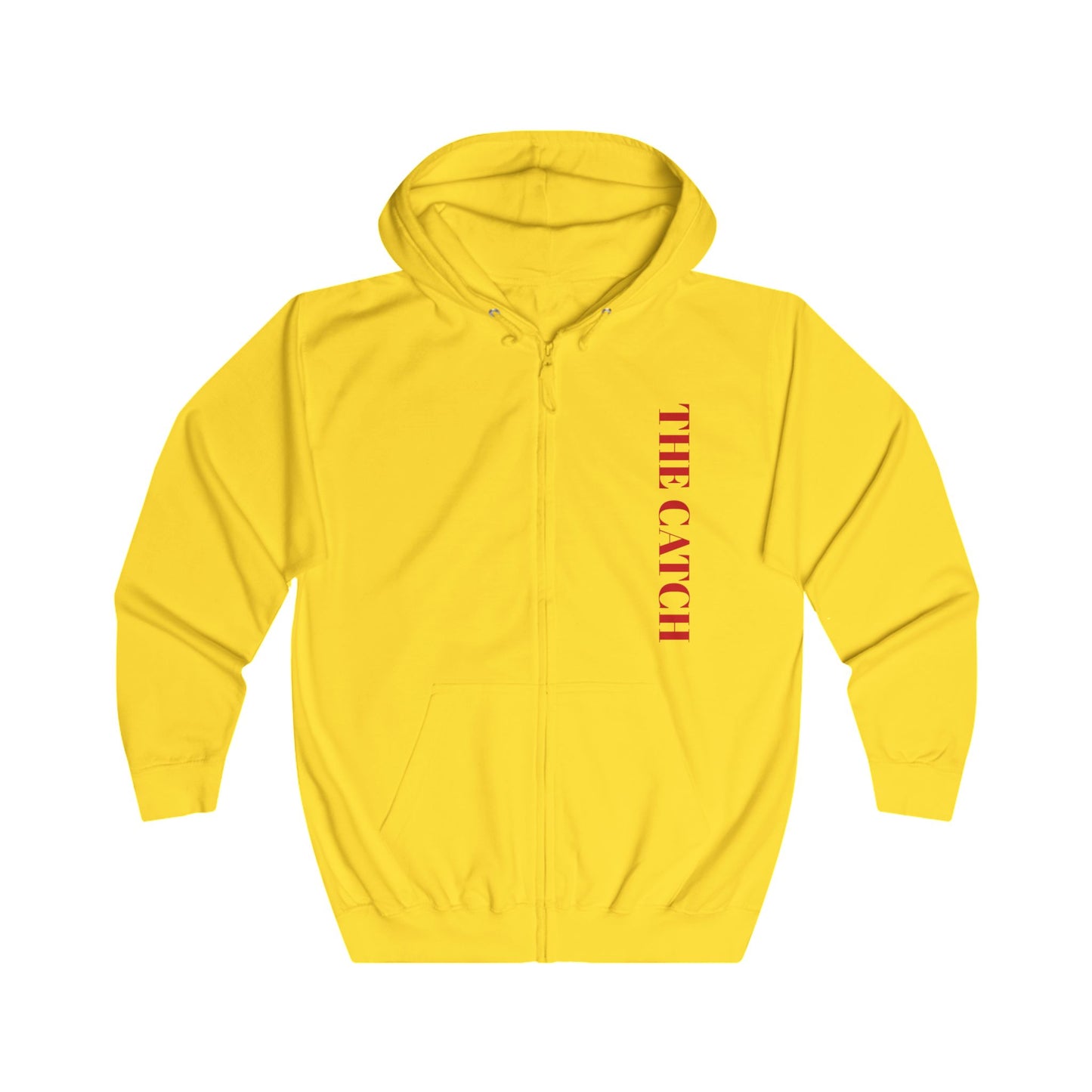 Full Zip Hoodie - "THE CATCH" Statement Hoodie for Sport Enthusiasts