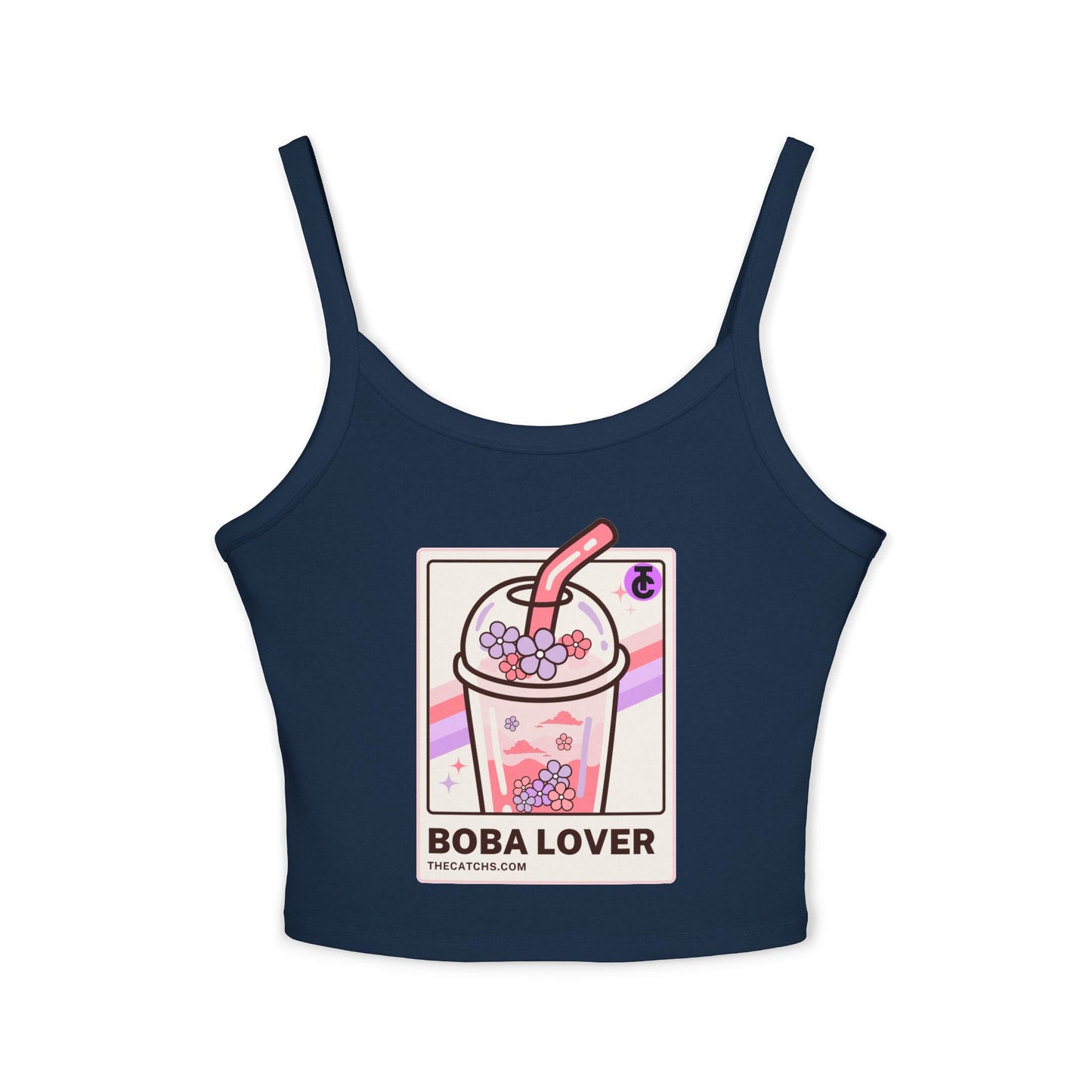 Boba Lover Women's Spaghetti Strap Tank Top | Cute Summer Top, Bubble Tea Apparel, Gift for Boba Fans, Casual Wear, Hot Weather Style - THE CATCH