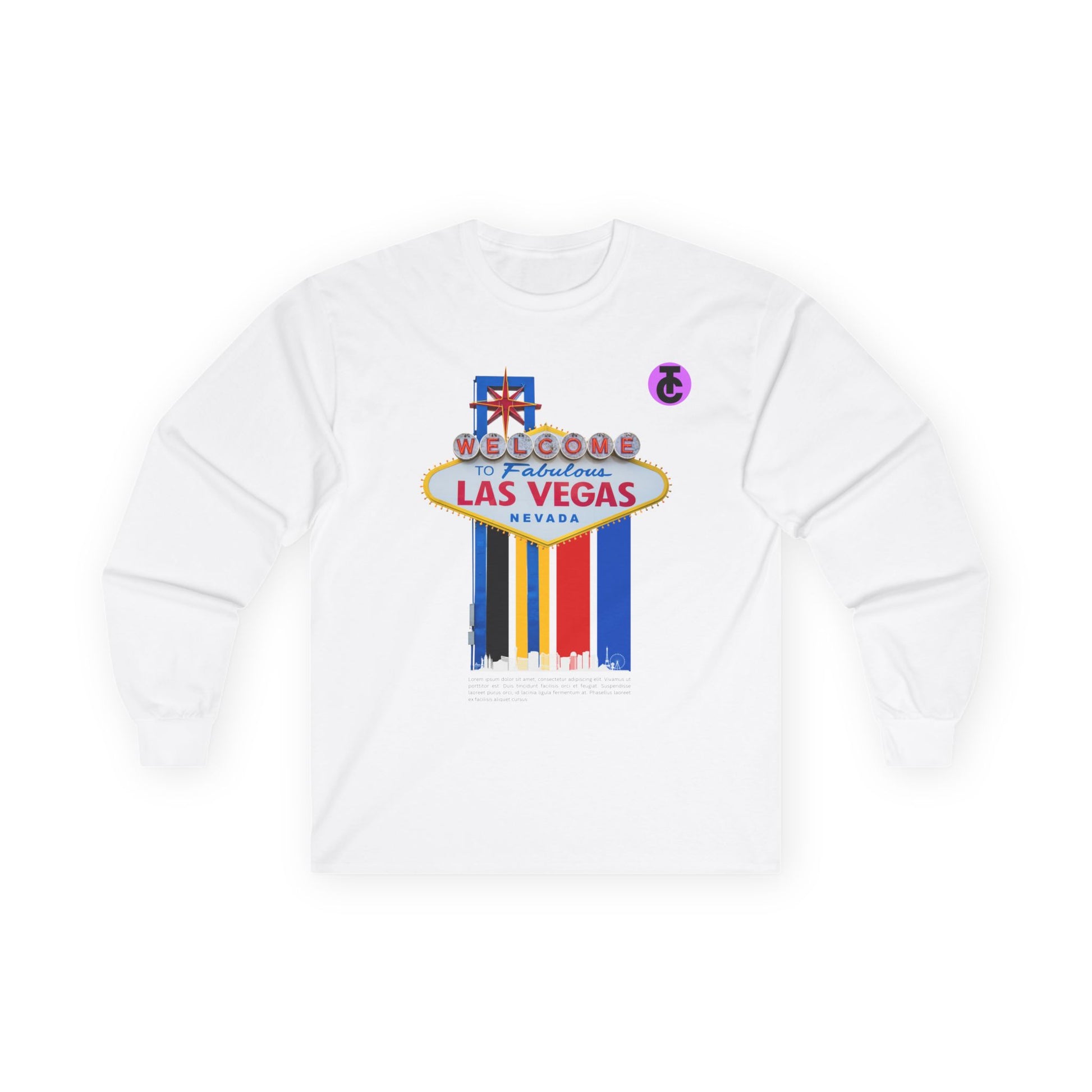 Las Vegas Welcome Long Sleeve Tee - Fun Travel Shirt - THE CATCH