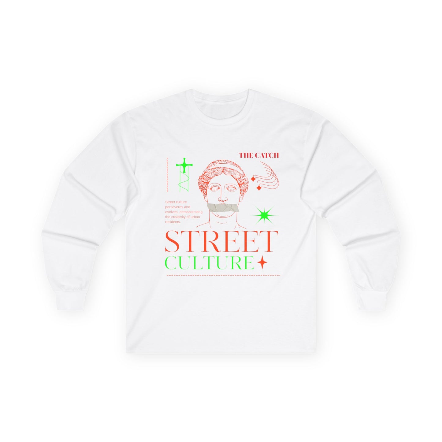 Street Culture Long Sleeve Tee - Ultra Cotton Graphic Tee - THE CATCH