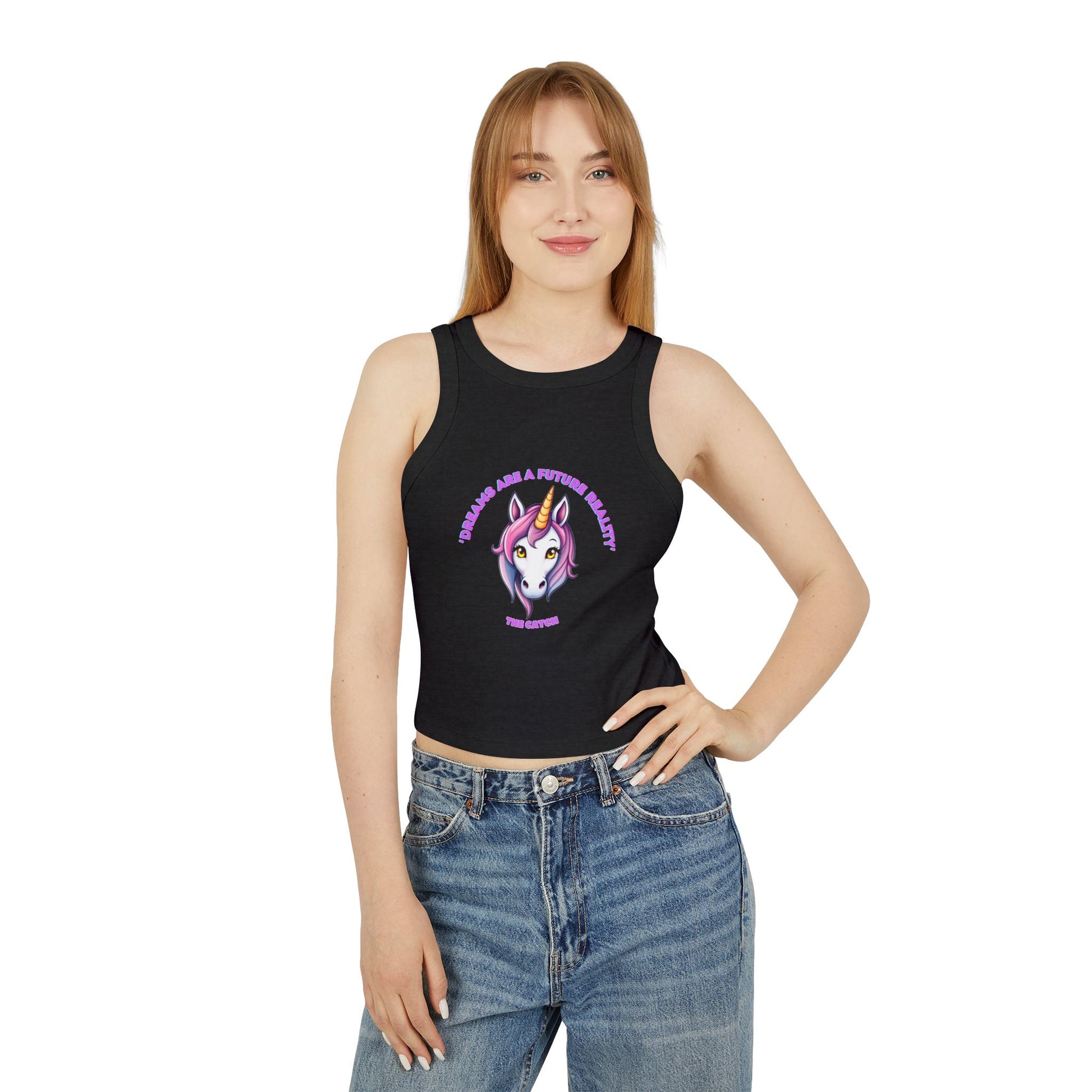 Women's Micro Rib Racer Tank Top - THE CATCH