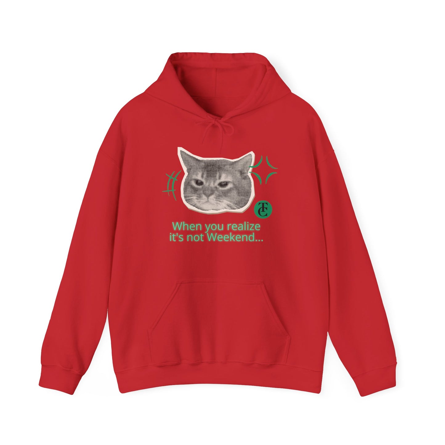 Cat Humor Sweatshirt, Funny Hoodie, Weekend Vibes Sweatshirt, Hoodie, Gift for Cat Lovers, Cute Cat Apparel - THE CATCH